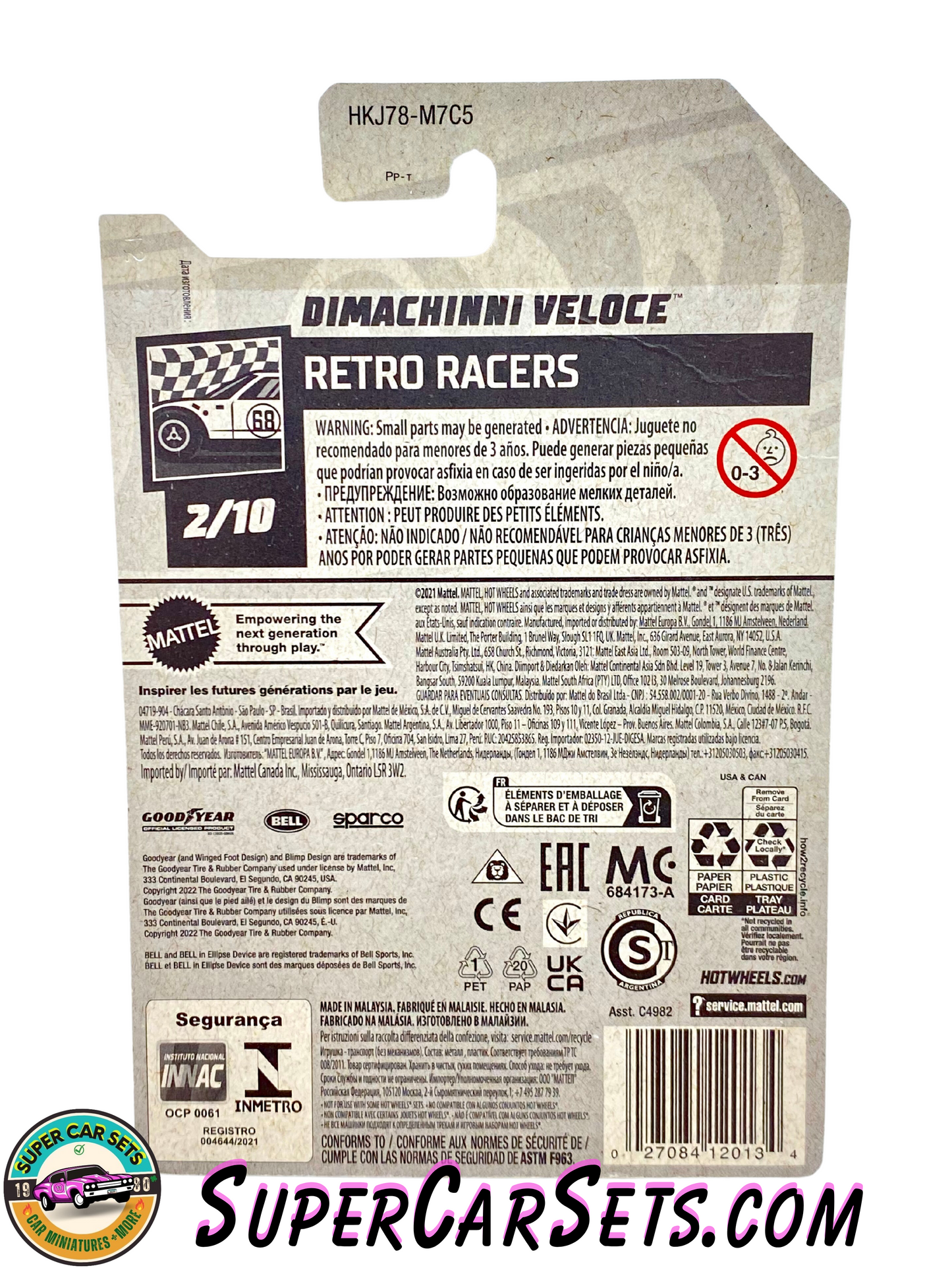 Dimachinni Veloce (light blue) - Hot Wheels - Retro Racers - 2023 (2/10) (5/250)