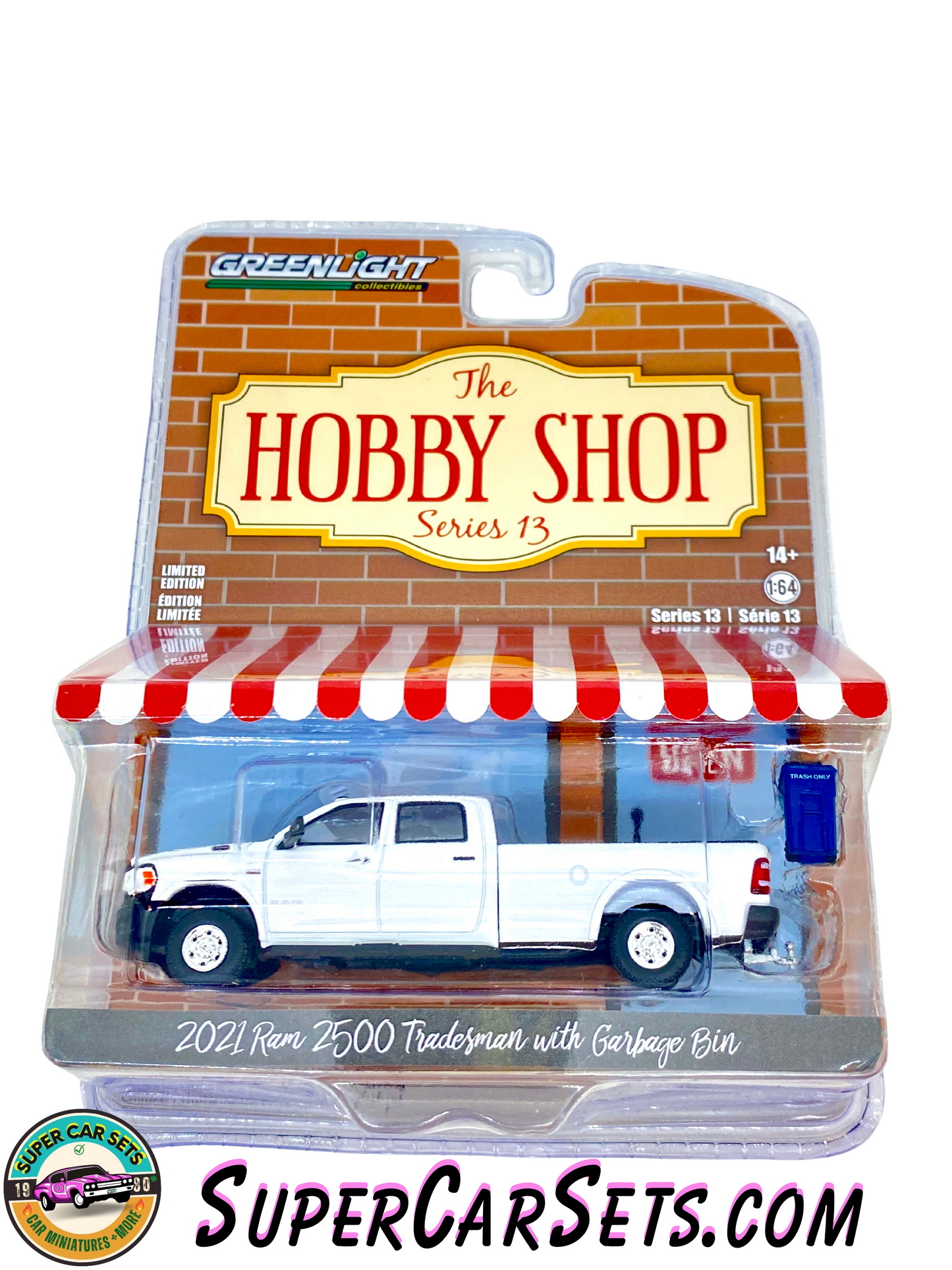 2021 RAM 2500 Tradesman with Garbage Bin - The Hobby Shop Series 13 made by Greenlight Collectibles