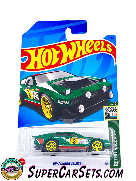 Dimachinni Veloce (dark green) - Hot Wheels - Retro Racers - 2023 (2/10) (5/250)