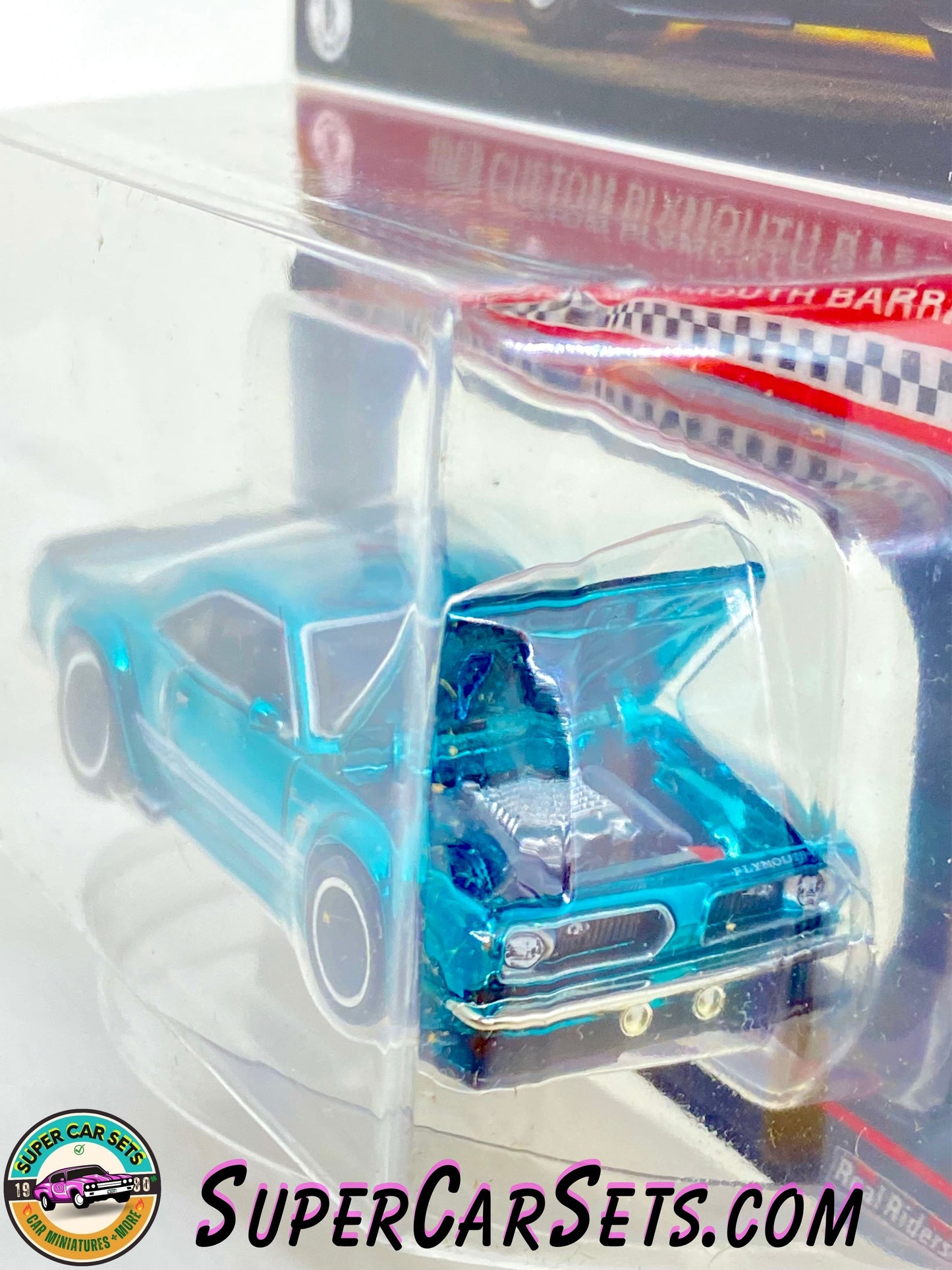 1968 Custom Plymouth Barracuda (metallic blue colour) - Hot Wheels Red Line Club