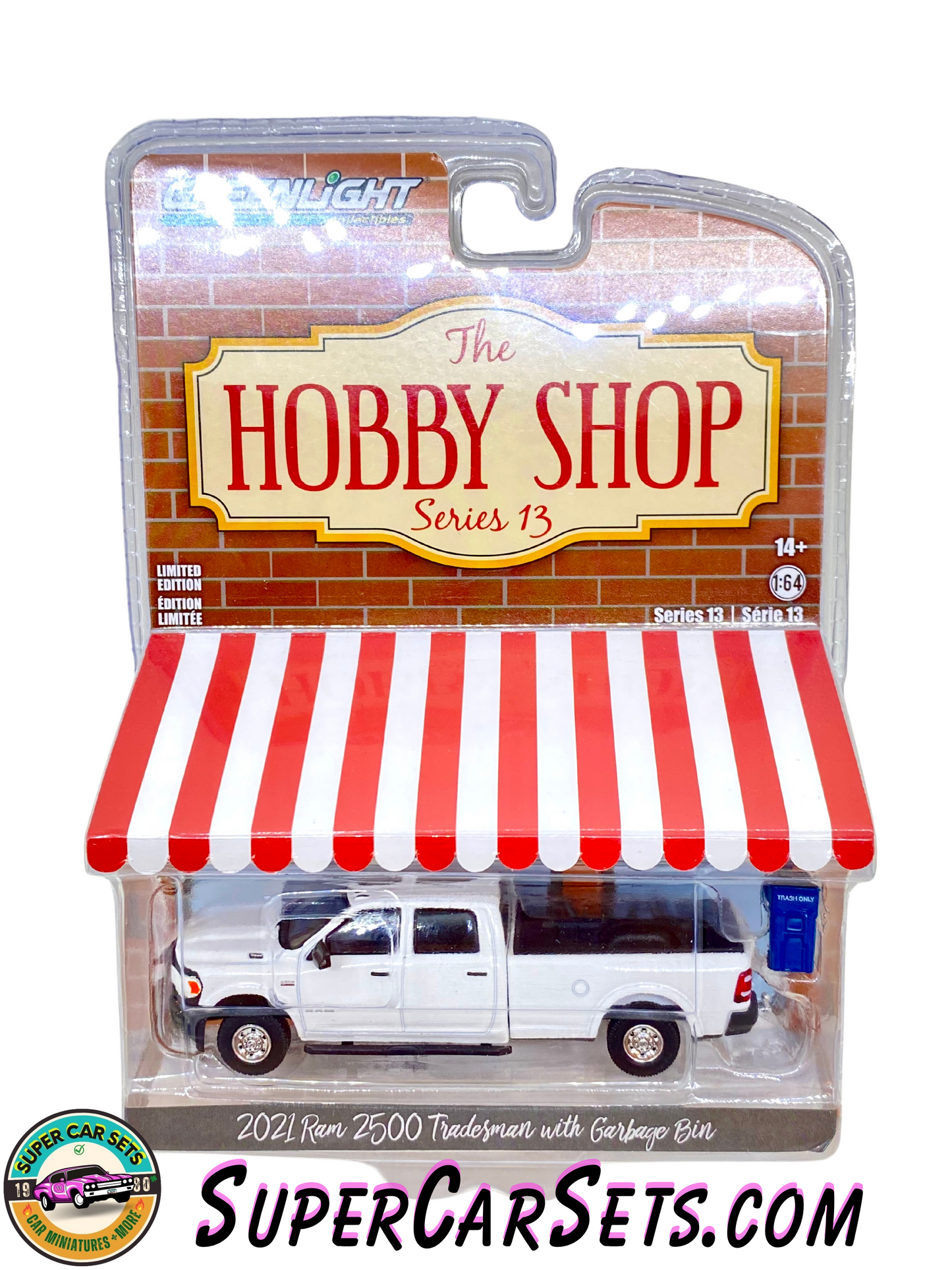 2021 RAM 2500 Tradesman with Garbage Bin - The Hobby Shop Series 13 made by Greenlight Collectibles