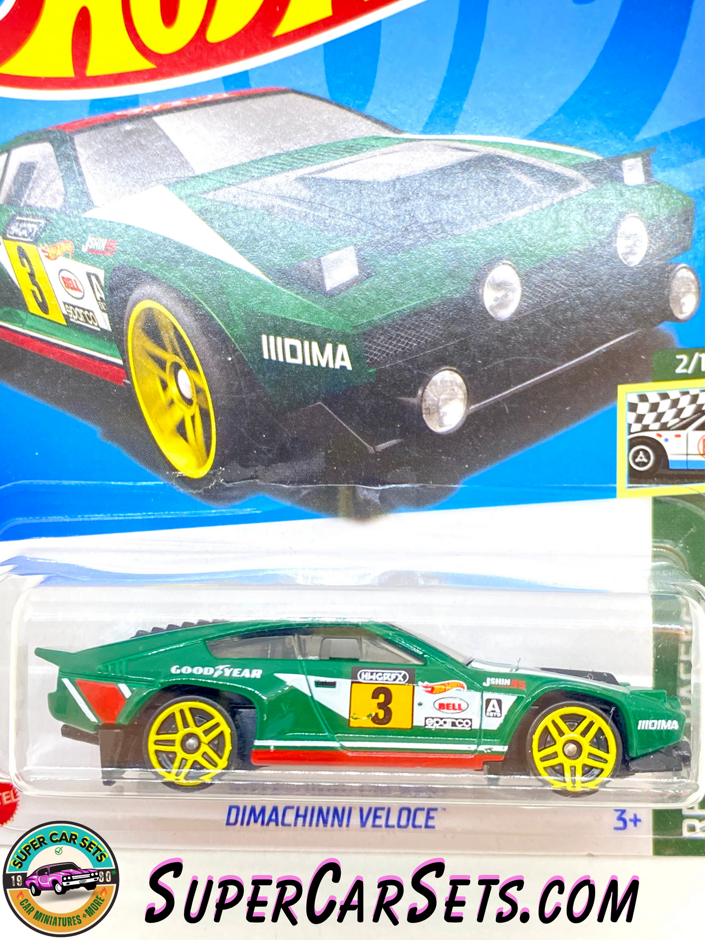 Dimachinni Veloce (dark green) - Hot Wheels - Retro Racers - 2023 (2/10) (5/250)