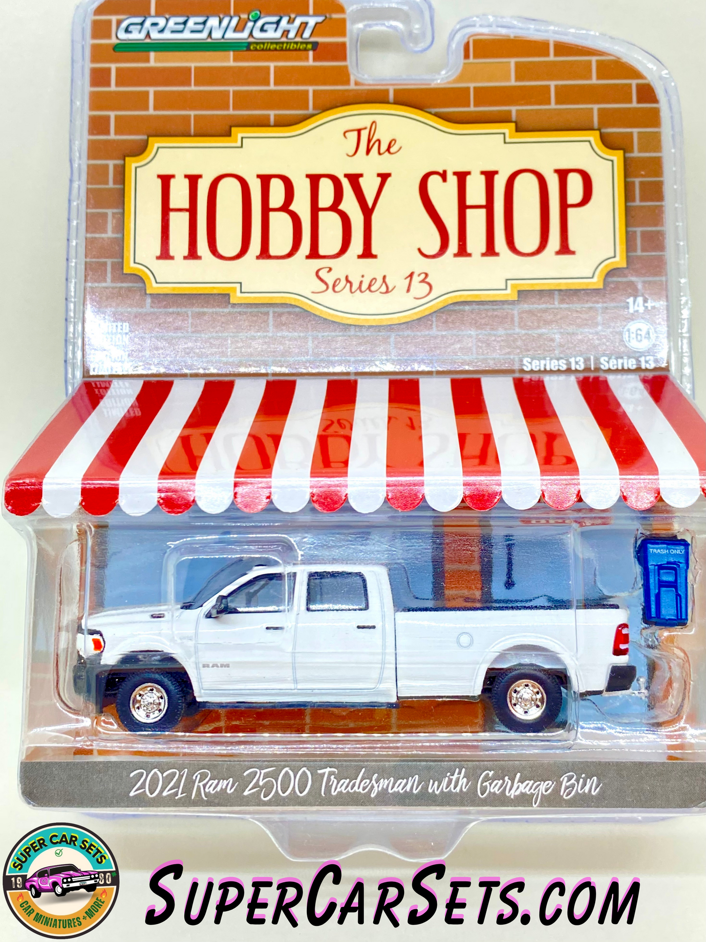 2021 RAM 2500 Tradesman with Garbage Bin - The Hobby Shop Series 13 made by Greenlight Collectibles