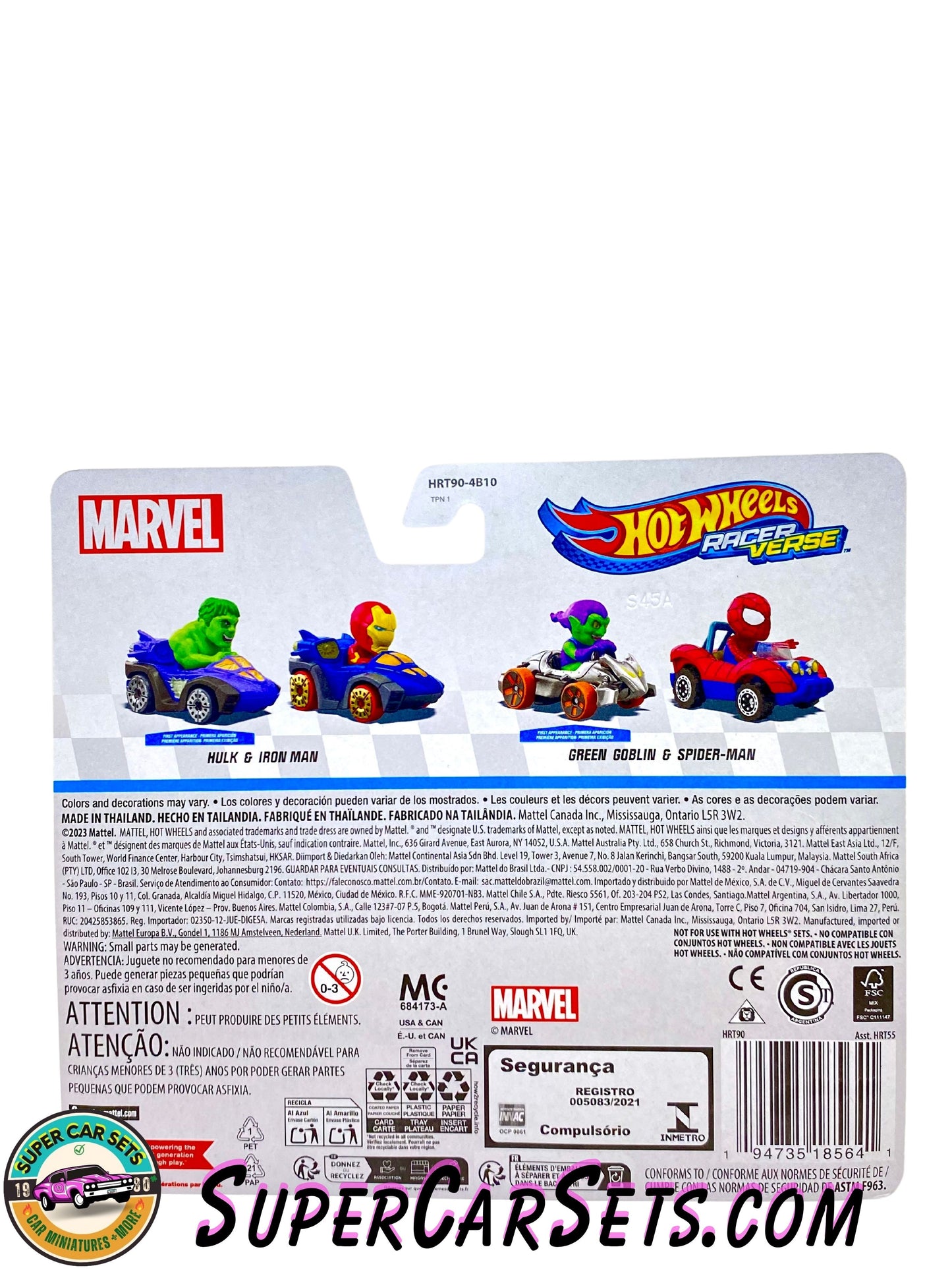 Spider-Man + Green Goblin - Hot Wheels Racer Verse 2-pack