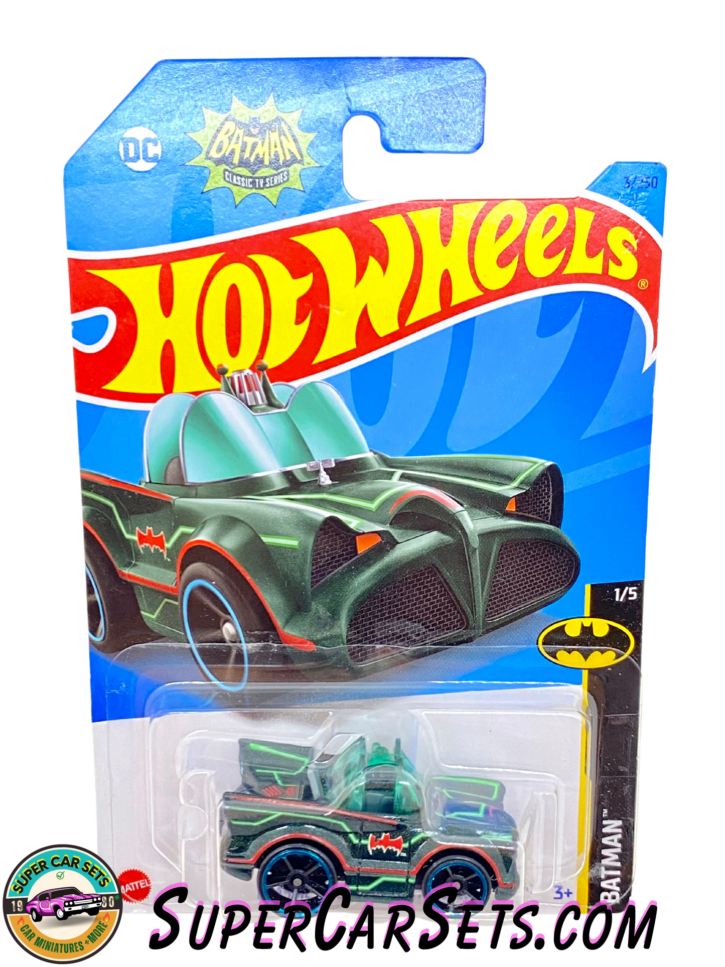 Hot Wheels - Batman - 2023 (1/5) (3/250) - Classic TV Series Batmobile (dark green)