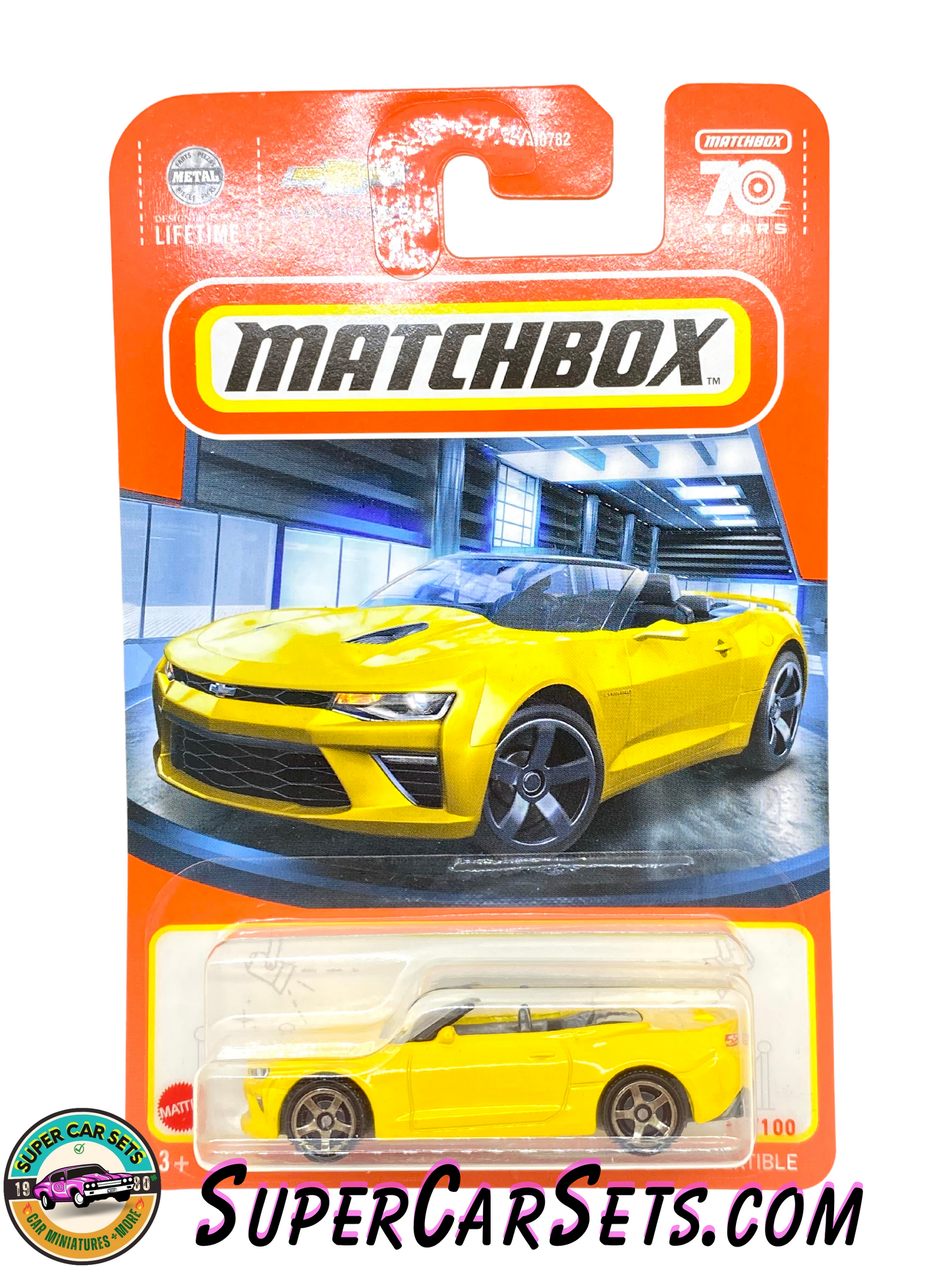 Matchbox - '16 Chevy Camaro Convertible (33/100) (Yellow Colour)