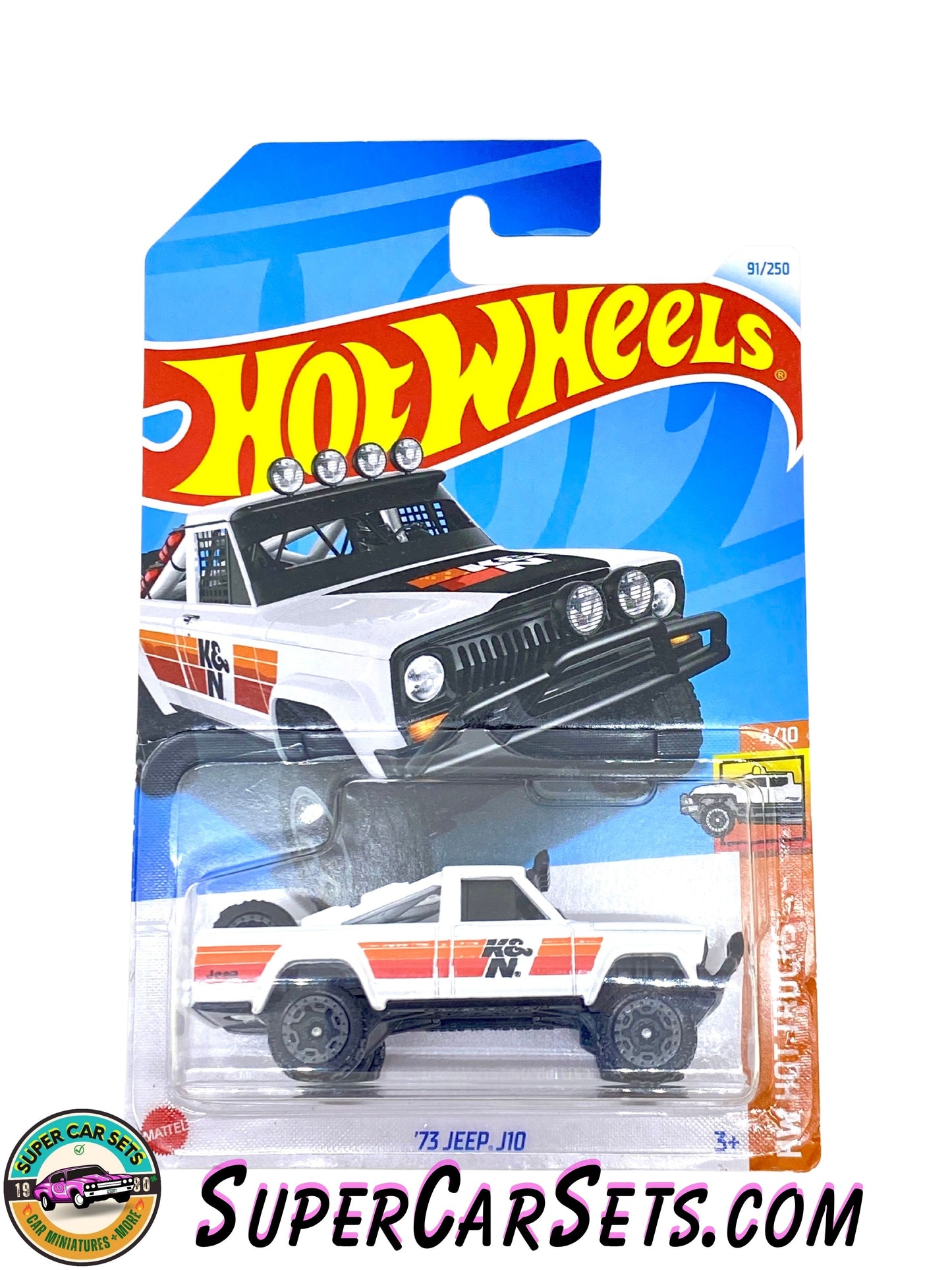 73 Jeep J10 (card slightly bent) - Hot Wheels HW Hot Trucks - 2024 (4/10) (92/250)