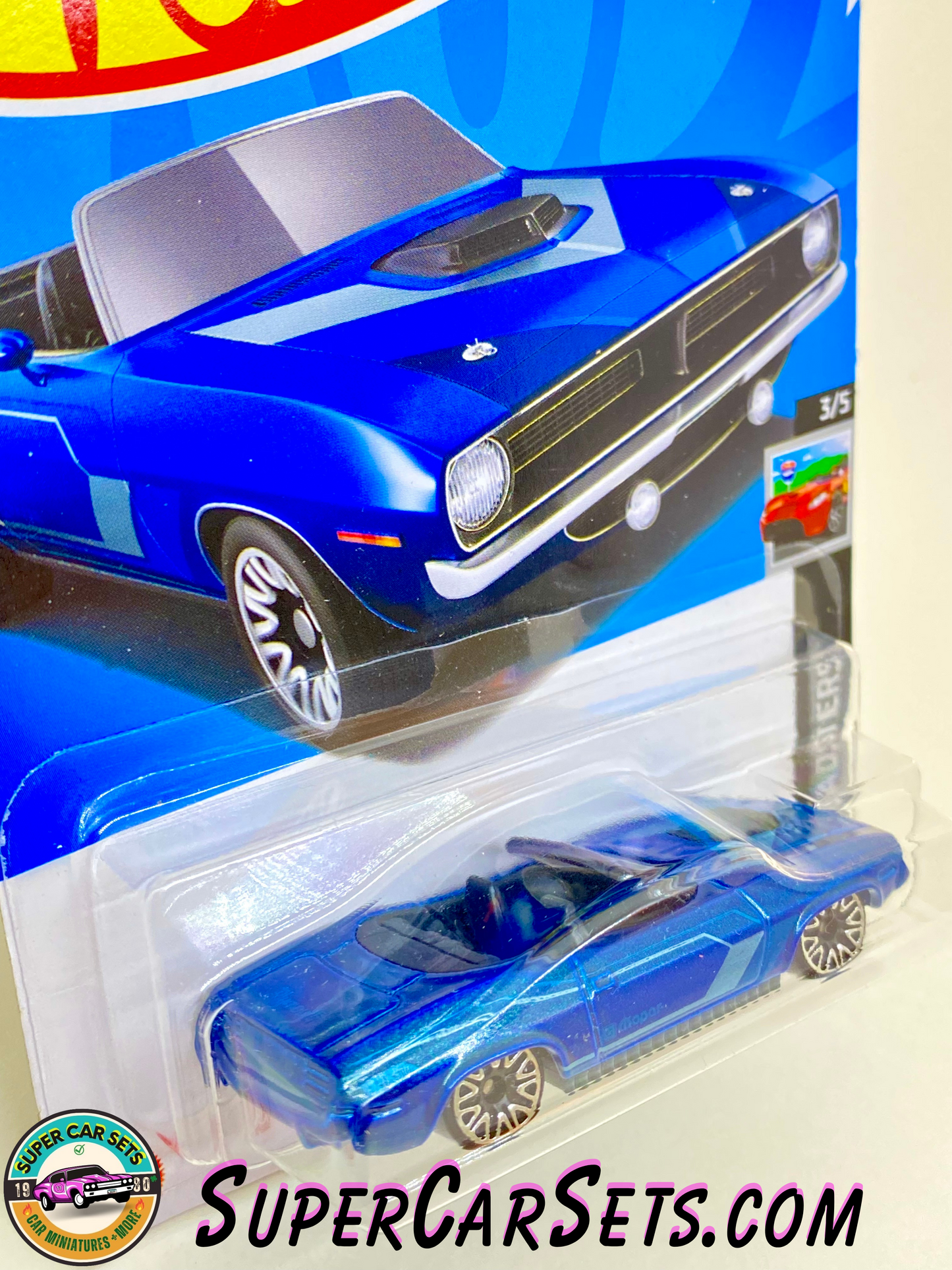 70 Plymouth Barracuda (blue colour) - Hot Wheels HW Roadsters - 2024 (3/5) (20/250)