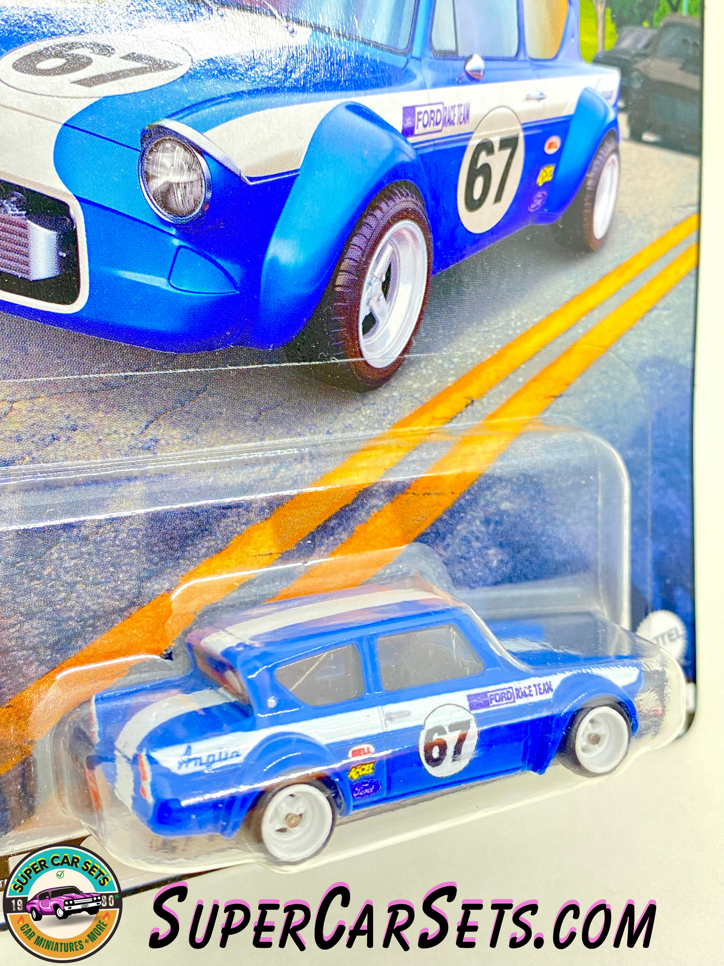 67 Ford Anglia Racer - Hot Wheels Premium Boulevard #86