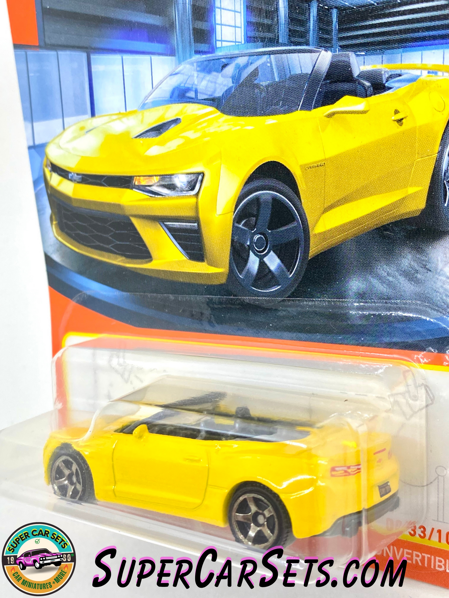 Matchbox - '16 Chevy Camaro Convertible (33/100) (Yellow Colour)