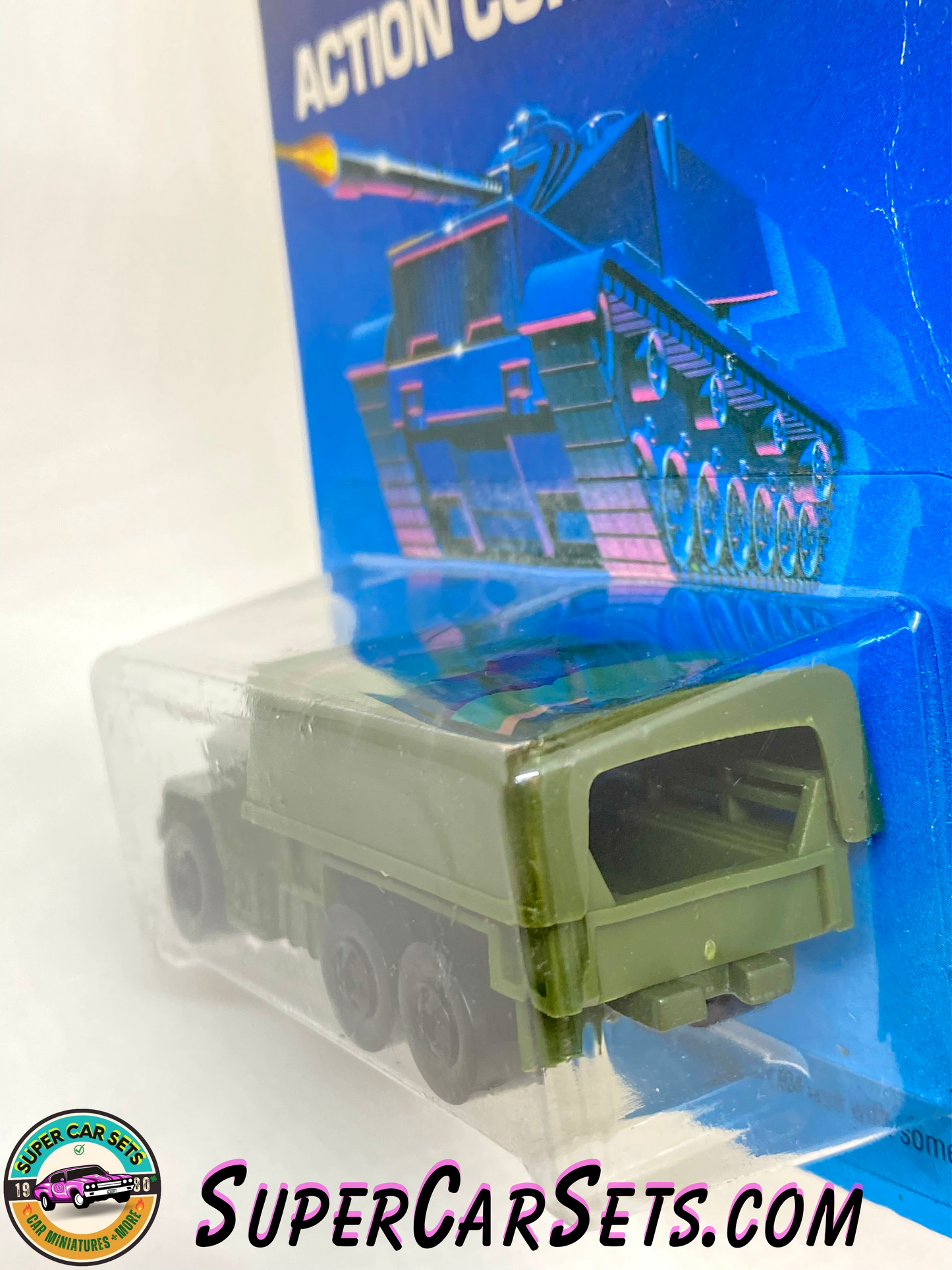 Hot Wheels (Year launched 1989) - Action Command - Troop Convoy (#9379) (aged card)