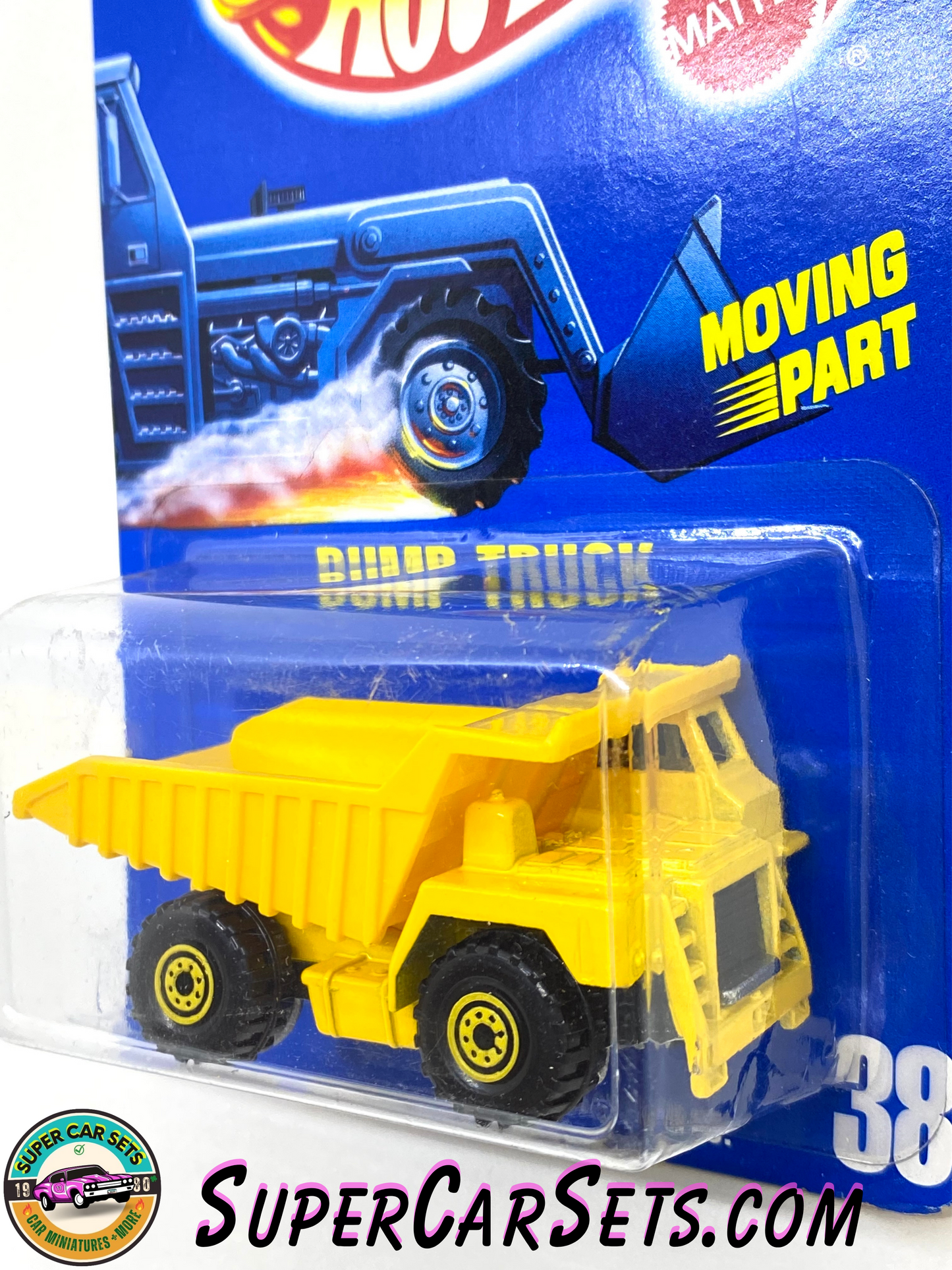 Hot Wheels (VINTAGE) (Year launched 1992) - Dump Truck (#38) (card aged)