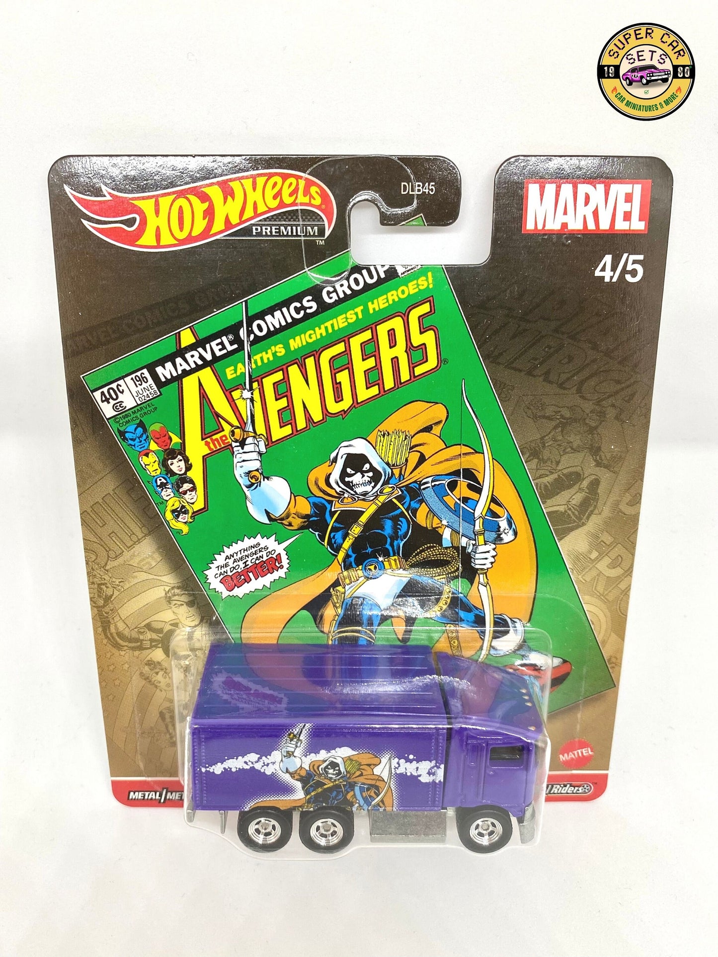 Alle 5 Autos (Komplettset) Marvel Hot Wheels Premium (einschließlich des VW T1 Drag Bus Captain America)