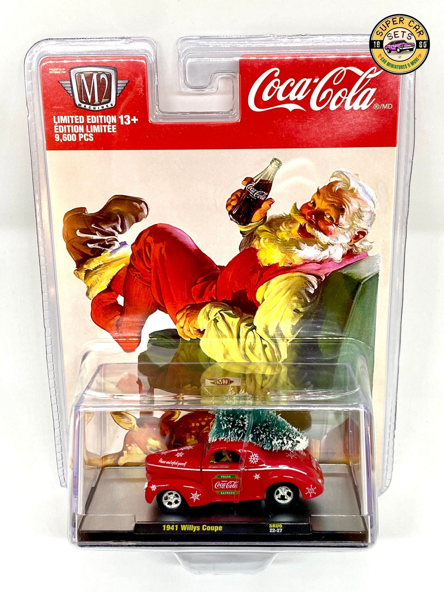 All 6 Coca-Cola Christmas Cars (VOL.1) from M2 Machines - Complete Set 6 of 6 cars