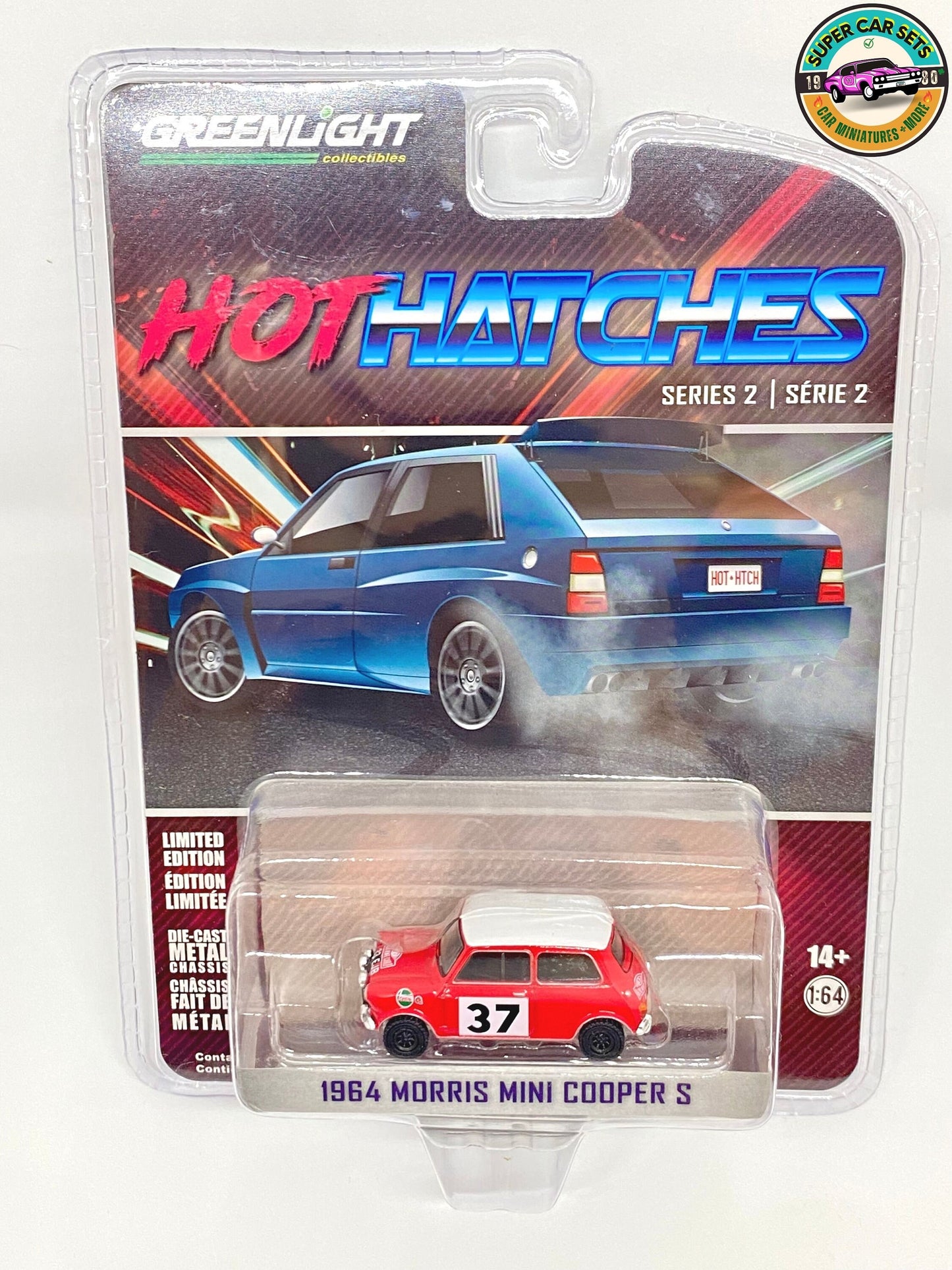 All 6 Hot Hatches Cars - Series 2 made by Greenlight - Complete Set 6 of 6