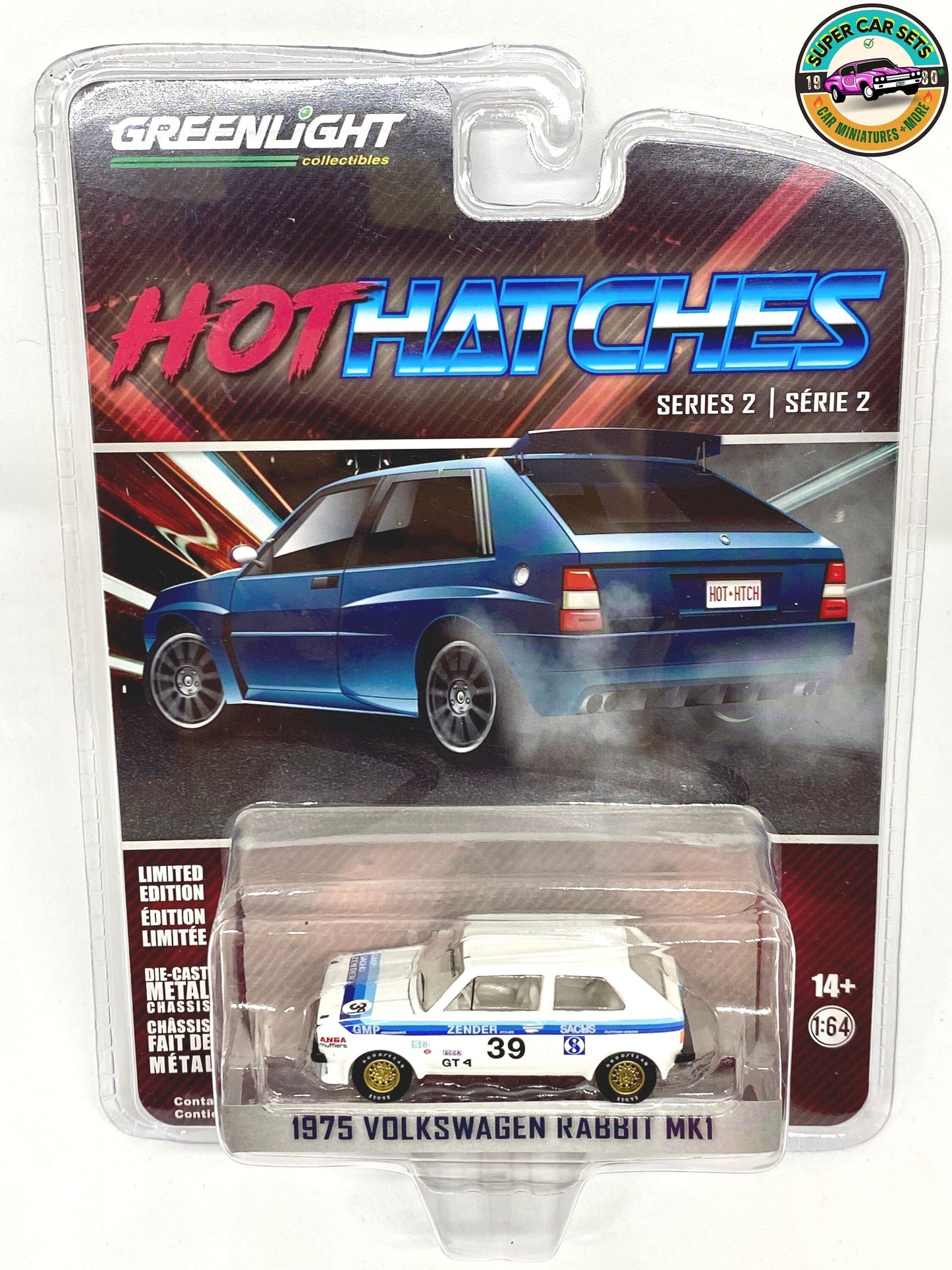 All 6 Hot Hatches Cars - Series 2 made by Greenlight - Complete Set 6 of 6