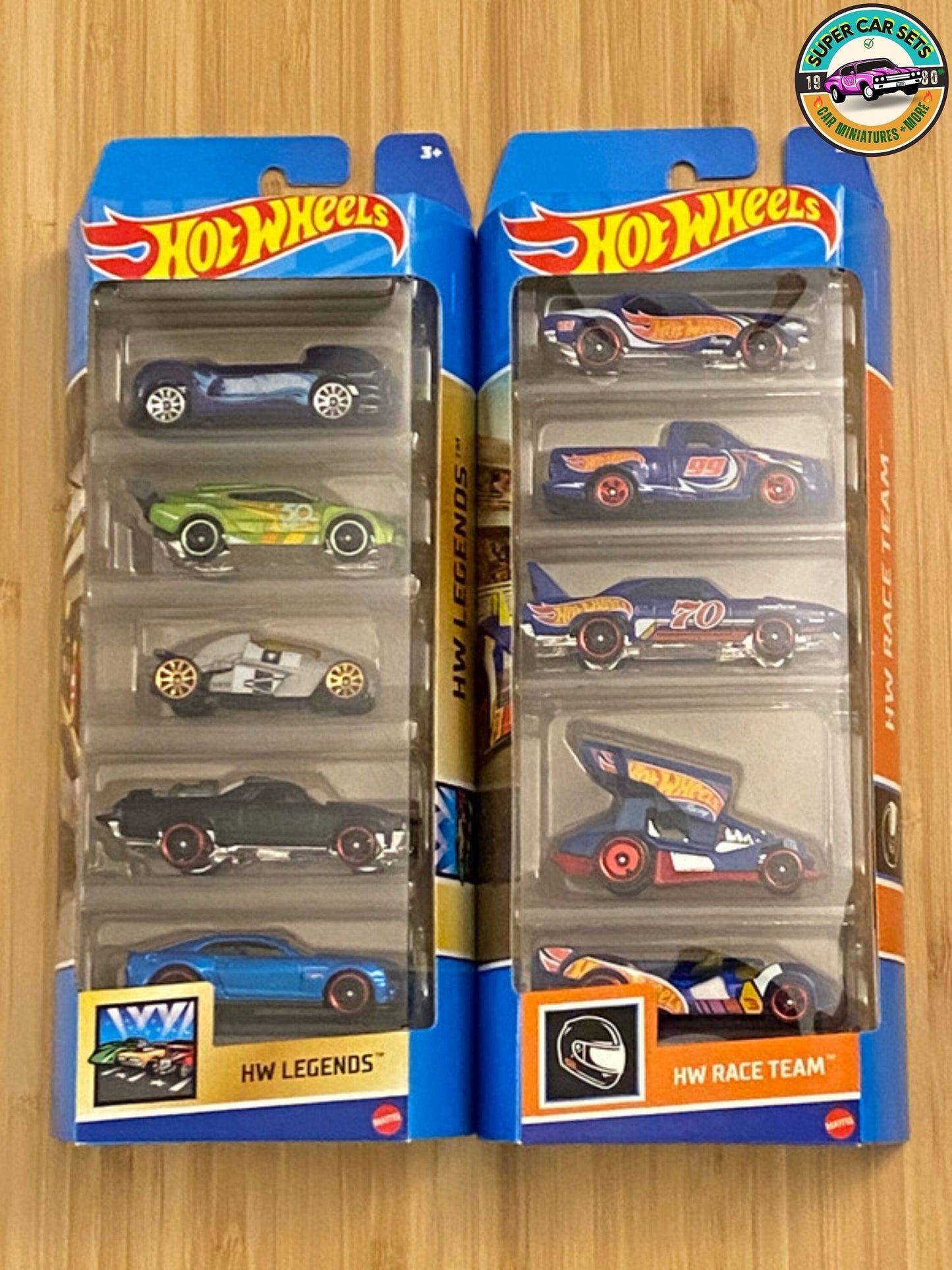 2x 5-pack Hot Wheels - Légendes + Race Team