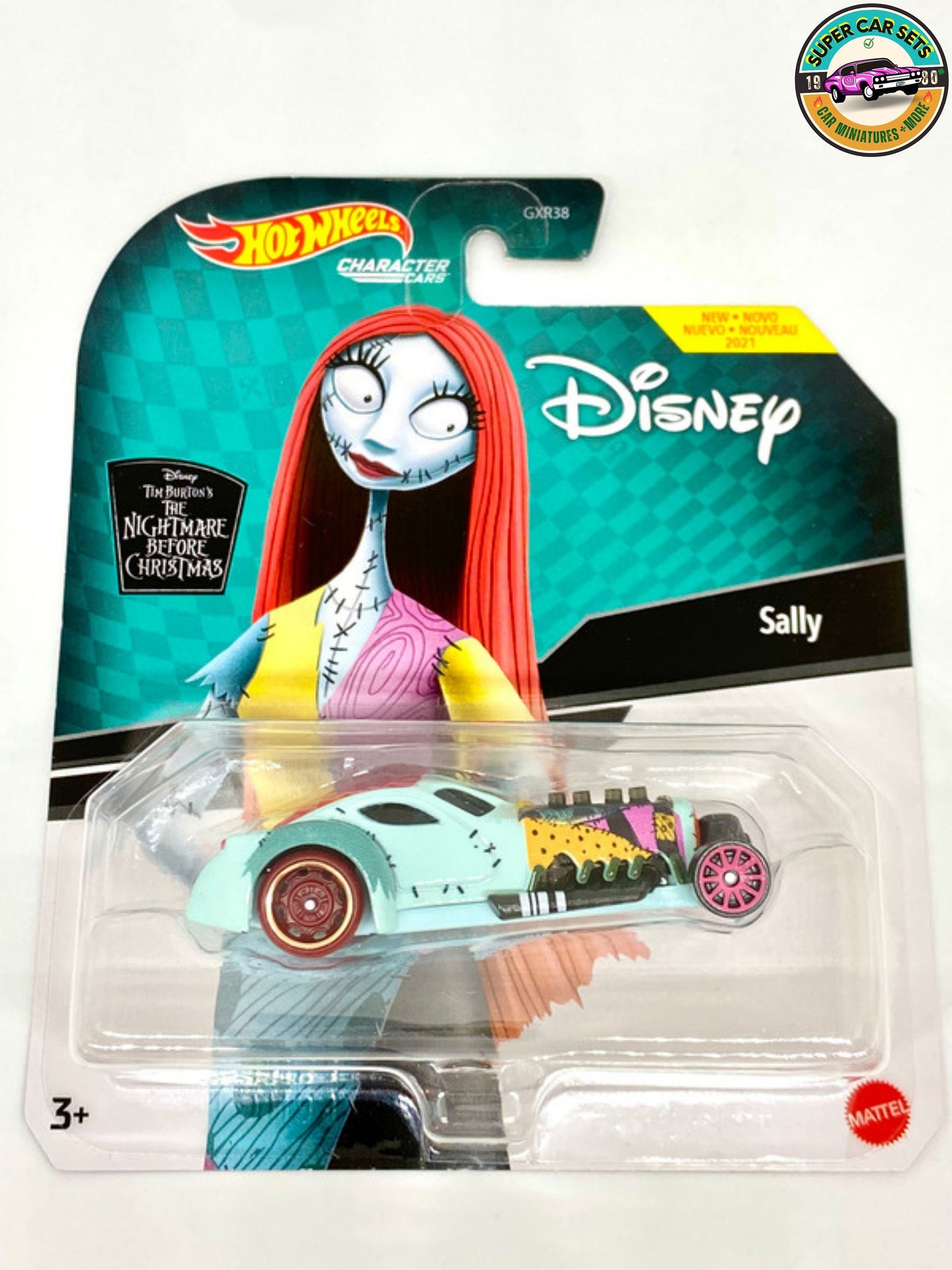 Personnage 4 voitures Disney Hot Wheels