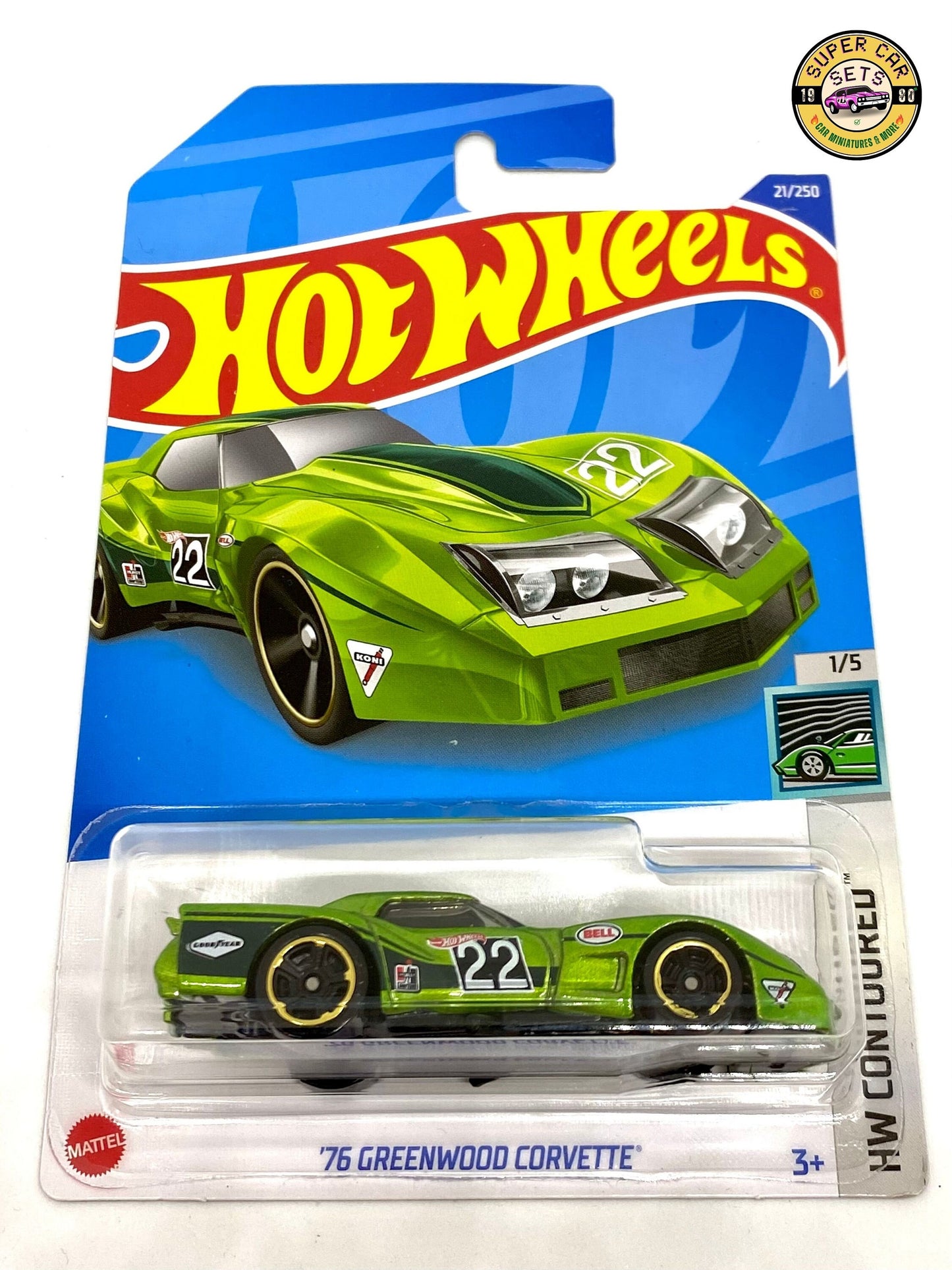 Alle 5 Hot Wheels – HW Contoured – Komplettset mit 5 Autos