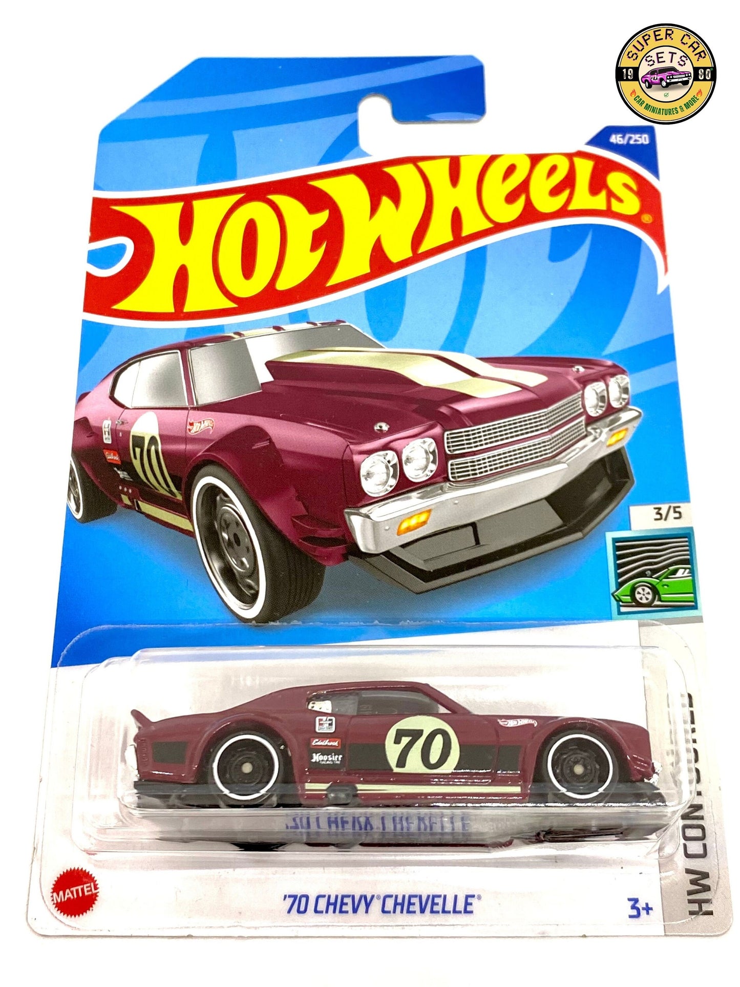 Les 5 Hot Wheels - HW Contoured - Ensemble complet de 5 voitures