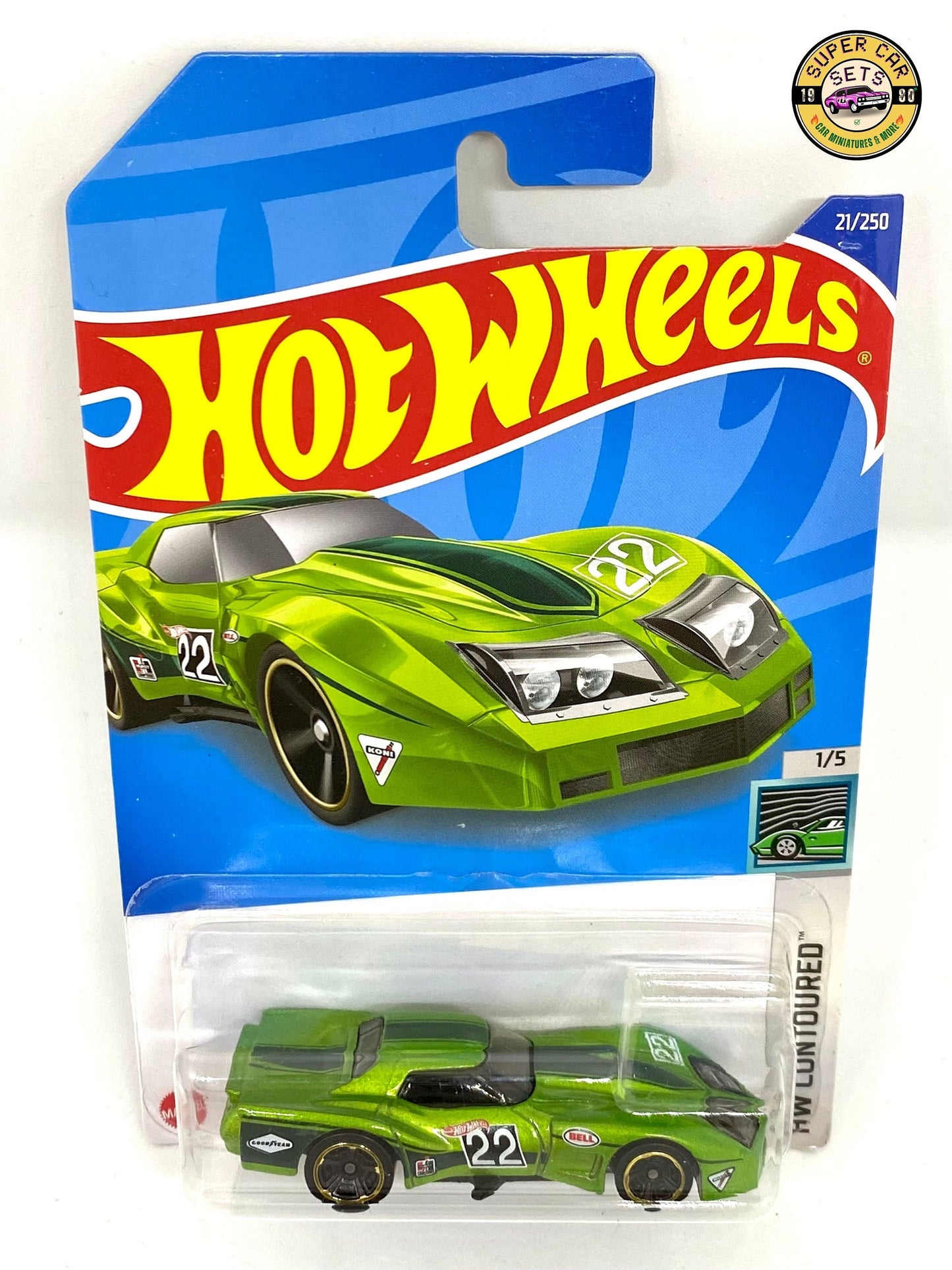 All 5 Hot Wheels - HW Contoured - Complete Set of 5 cars