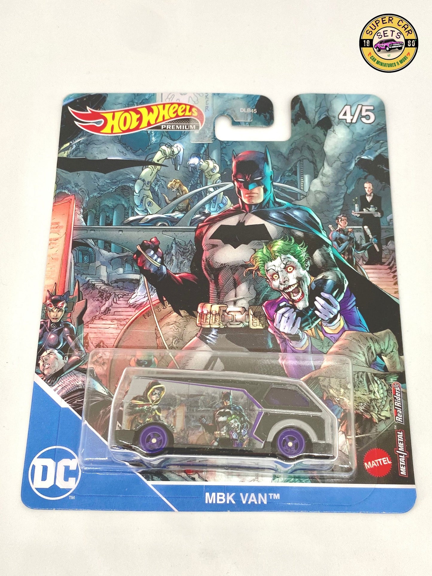 All 5 Hot Wheels - Premium - DC - Batman - Complete Set - 5 of 5 cars