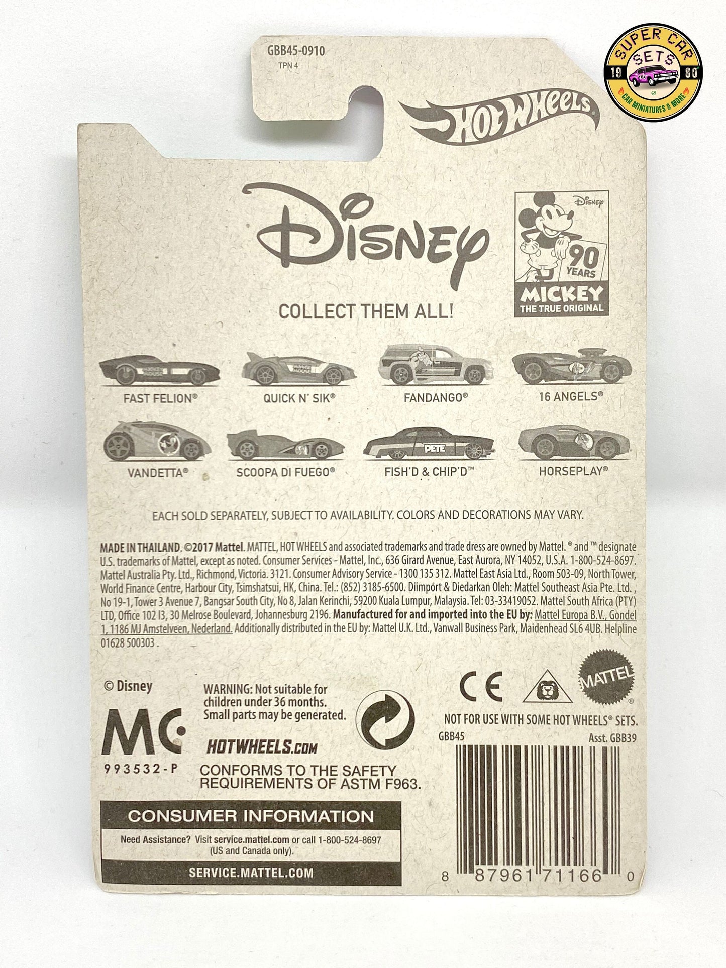 Alle 8 Hot Wheels – Disney – Mickey 90 Years Anniversary – Komplettset – 8 von 8 Autos