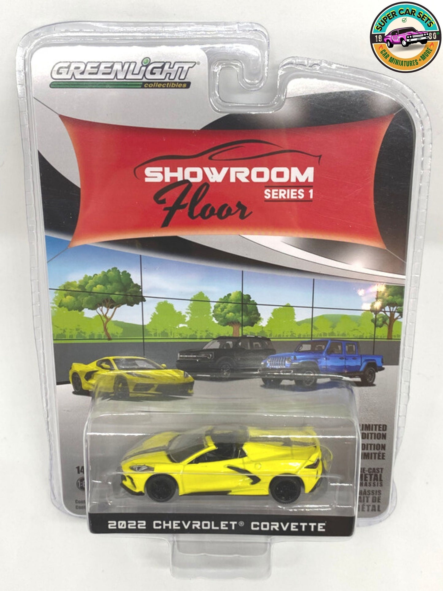 Chevrolet Corvette 2022 du Showroom Floor Serie 1 fabriquée par Greenlight