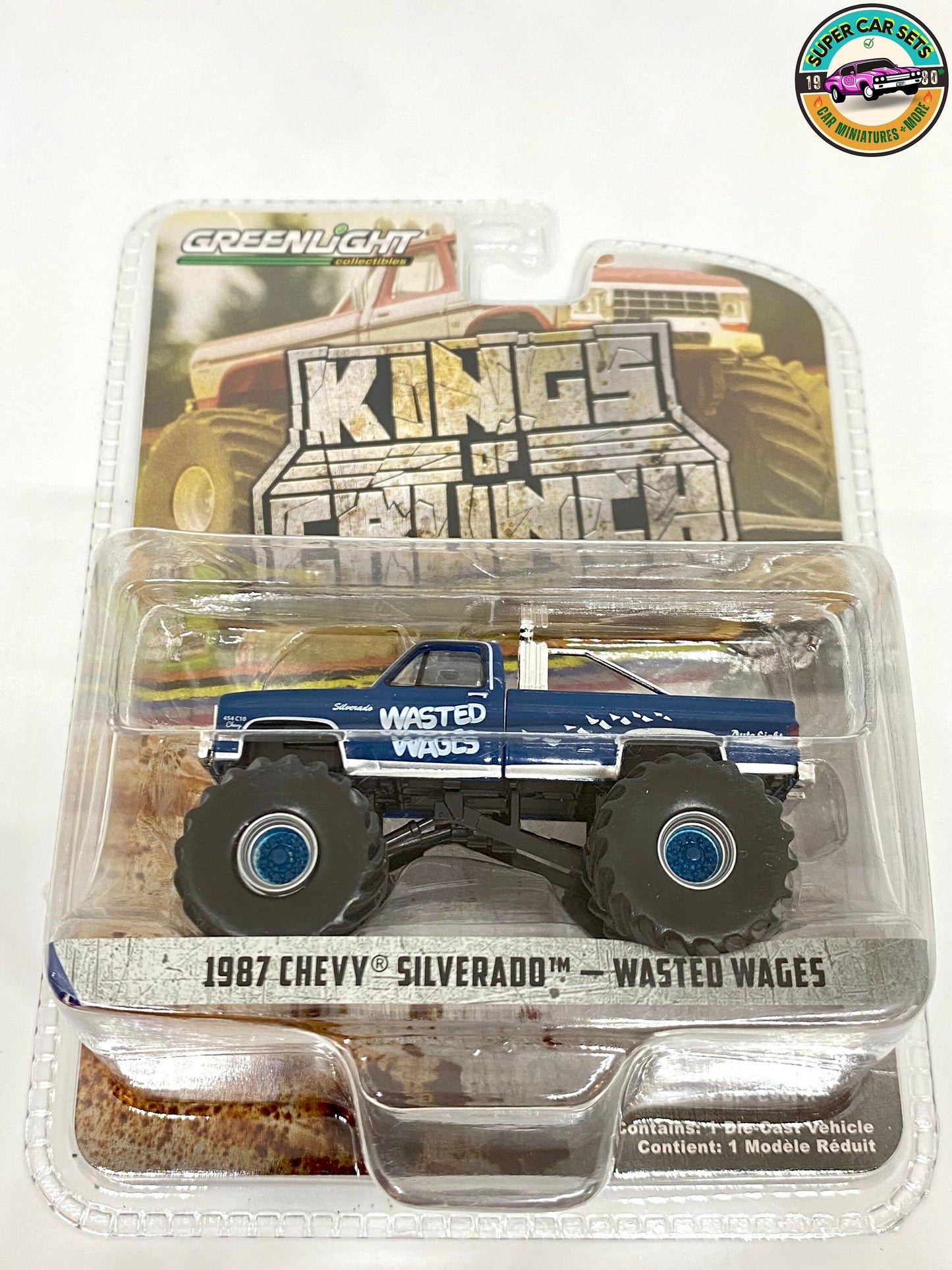 Alle 6 Trucks von Greenlight Kings of Crunch – Komplettset – 6 von 6 Trucks