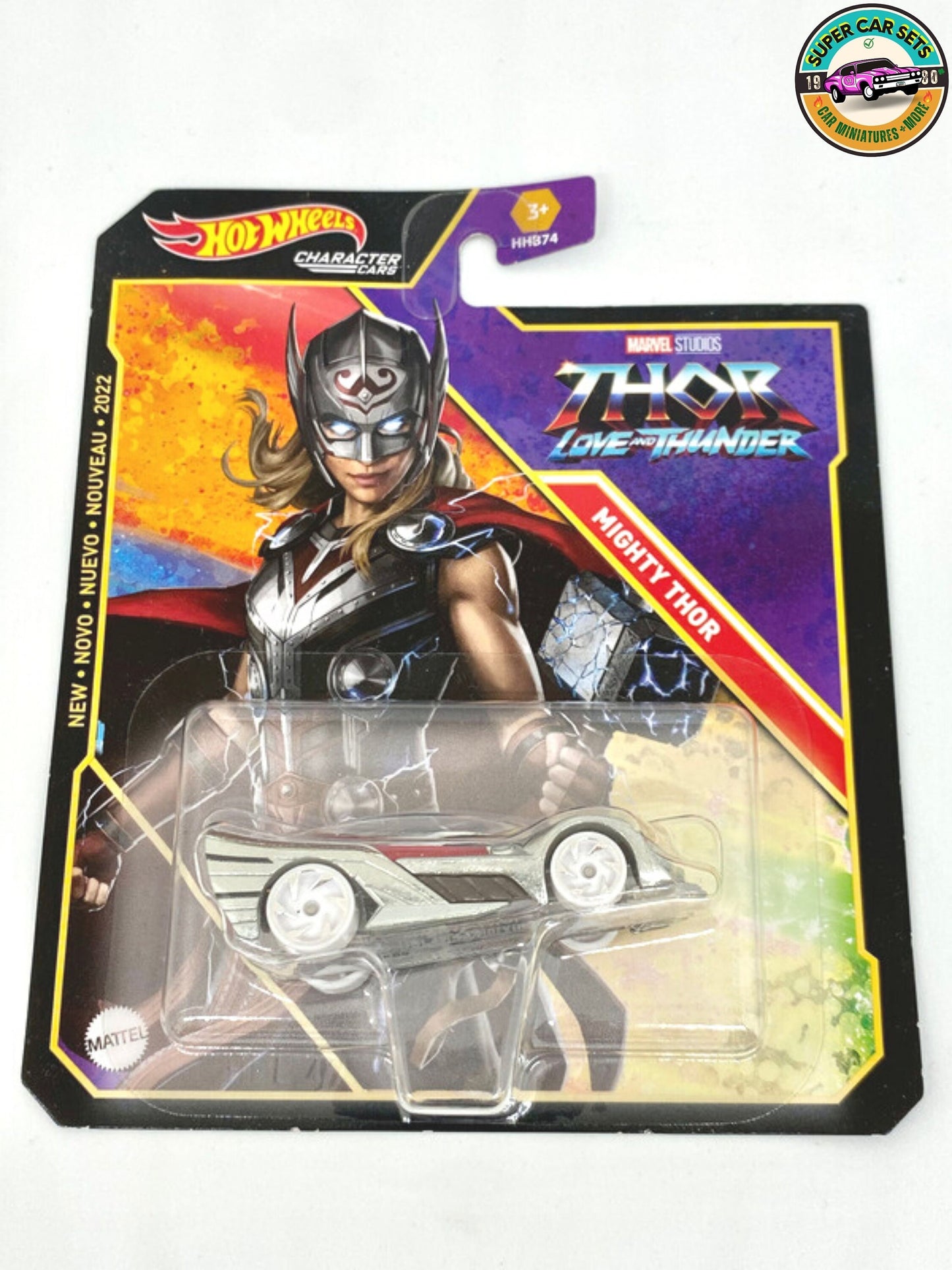 Thor Love and Thunder (Thor + Mighty Thor) Hot Wheels Character cars Marvel