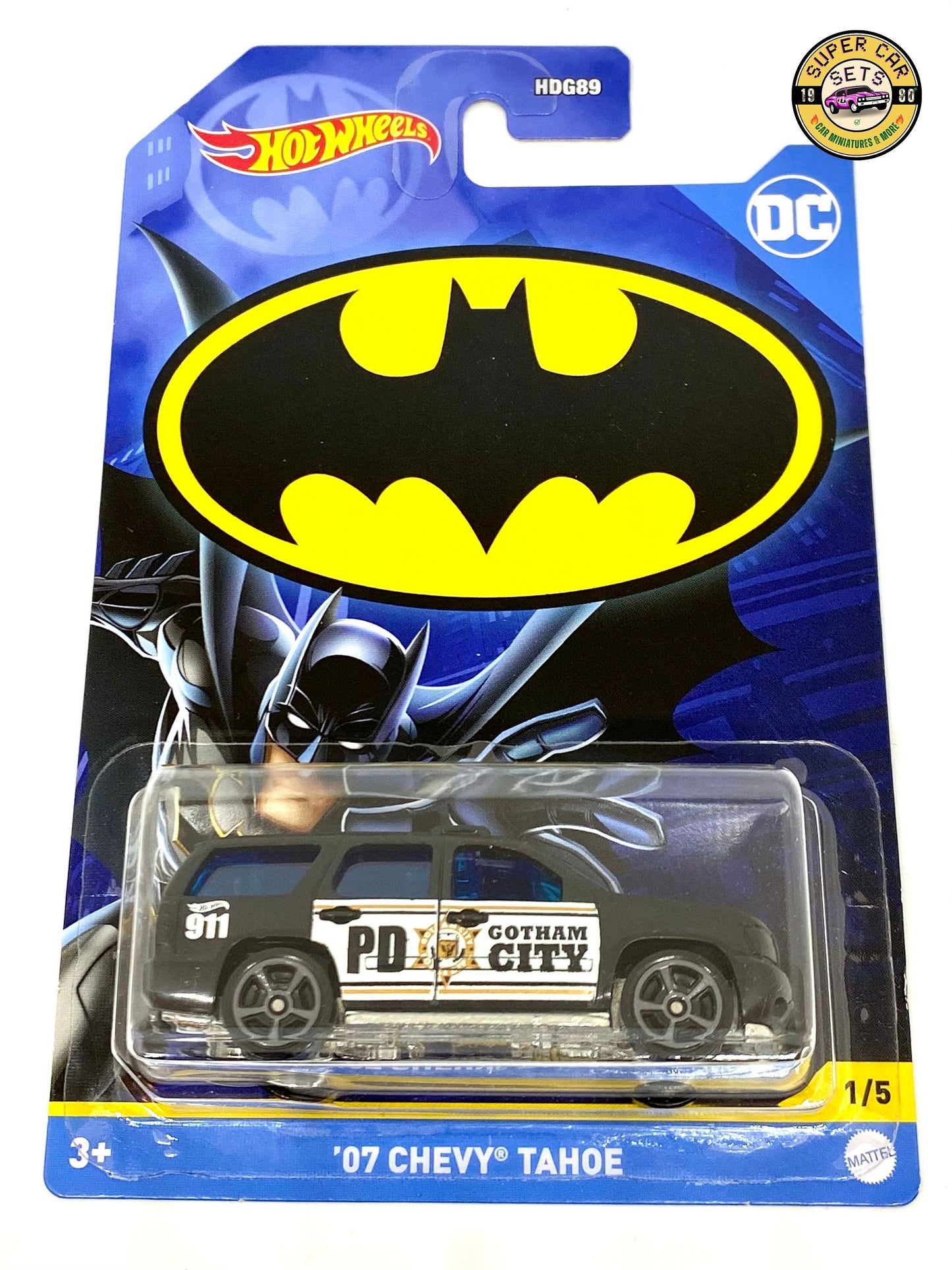 All 5 DC Batman (Set with THE JOCKER) - Complete Set of 5 cars