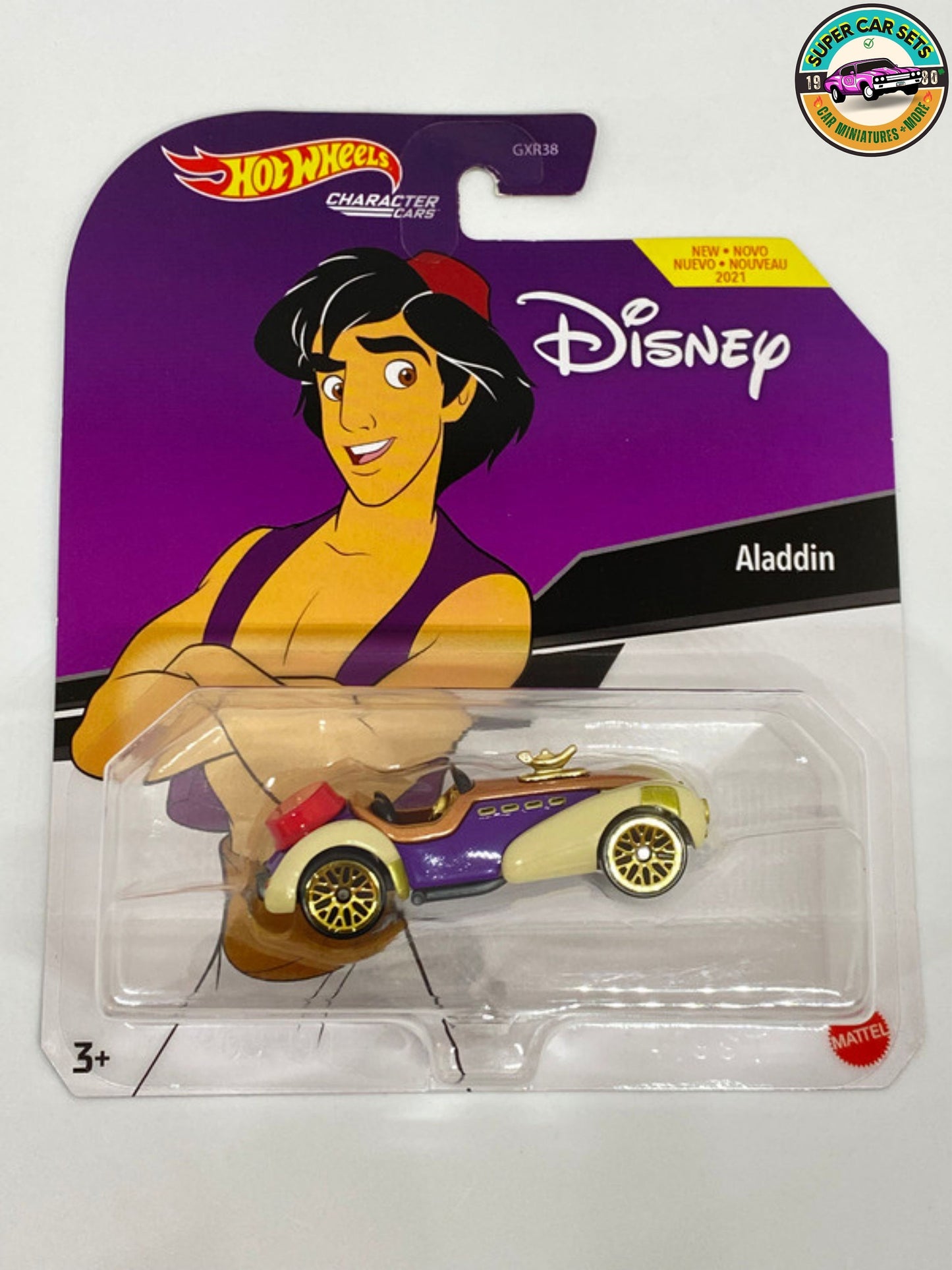 Personnage 4 voitures Disney Hot Wheels