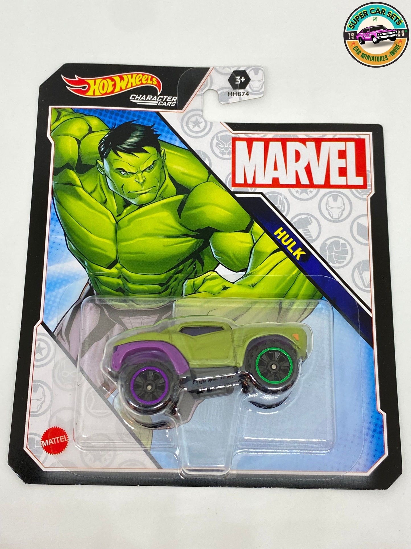 Hulk + She-Hulk Hot_Wheels Personnages Voitures Marvel