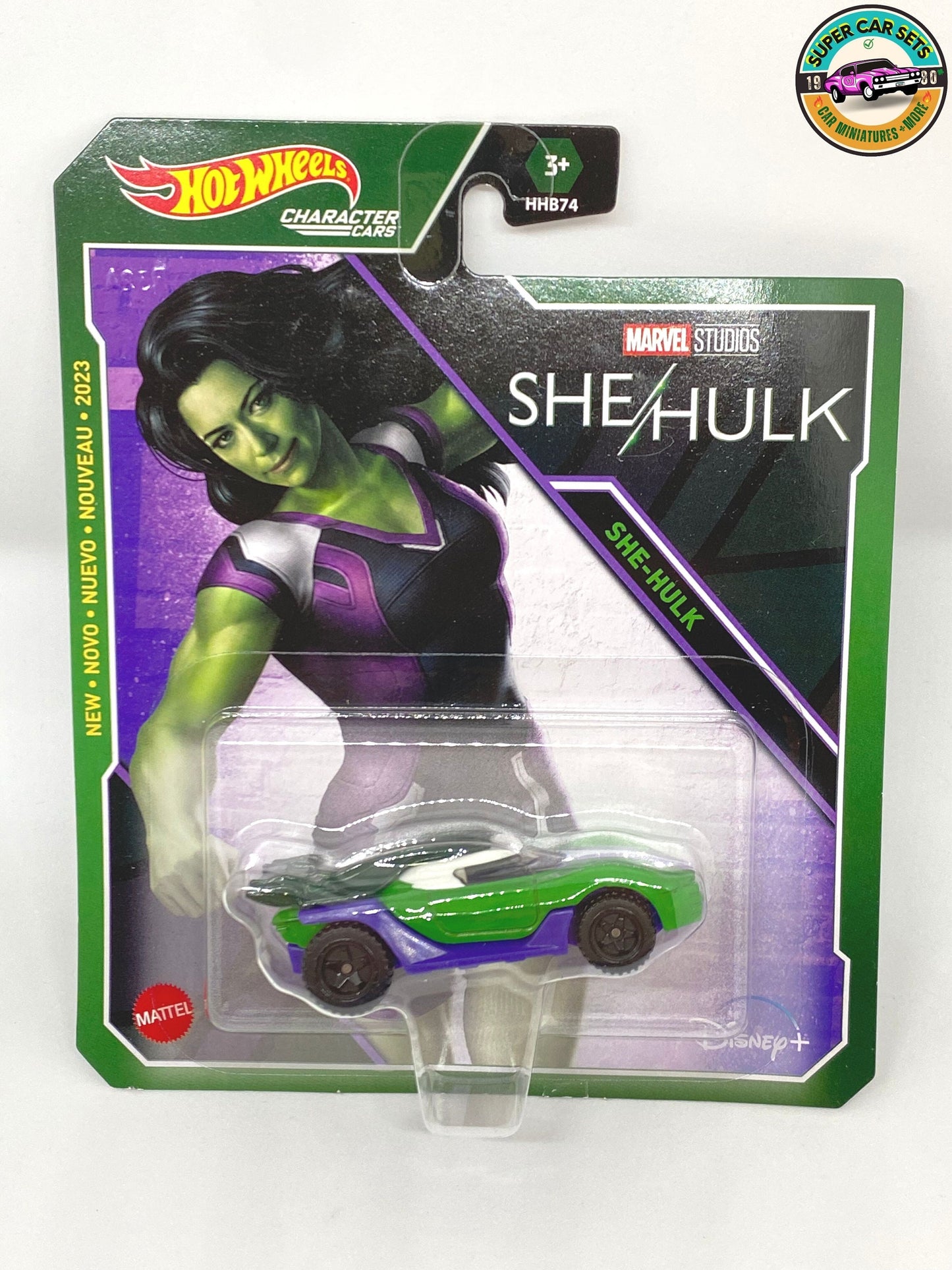 Hulk + She-Hulk Hot_Wheels Personnages Voitures Marvel