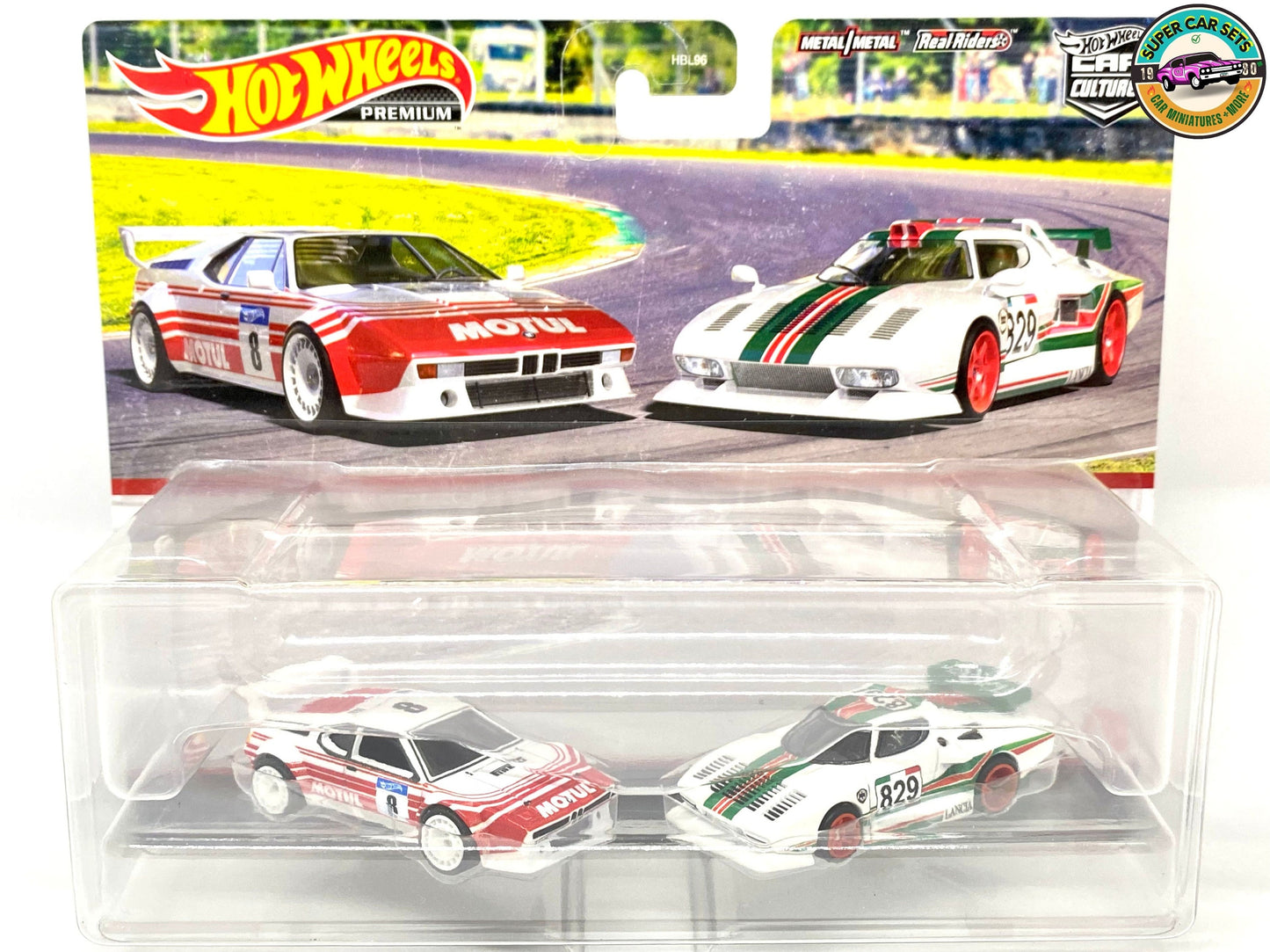 2-Cars-Pack BMW M1 Procar + Lancia Stratos Group 5 Hot Wheels Premium Car Culture