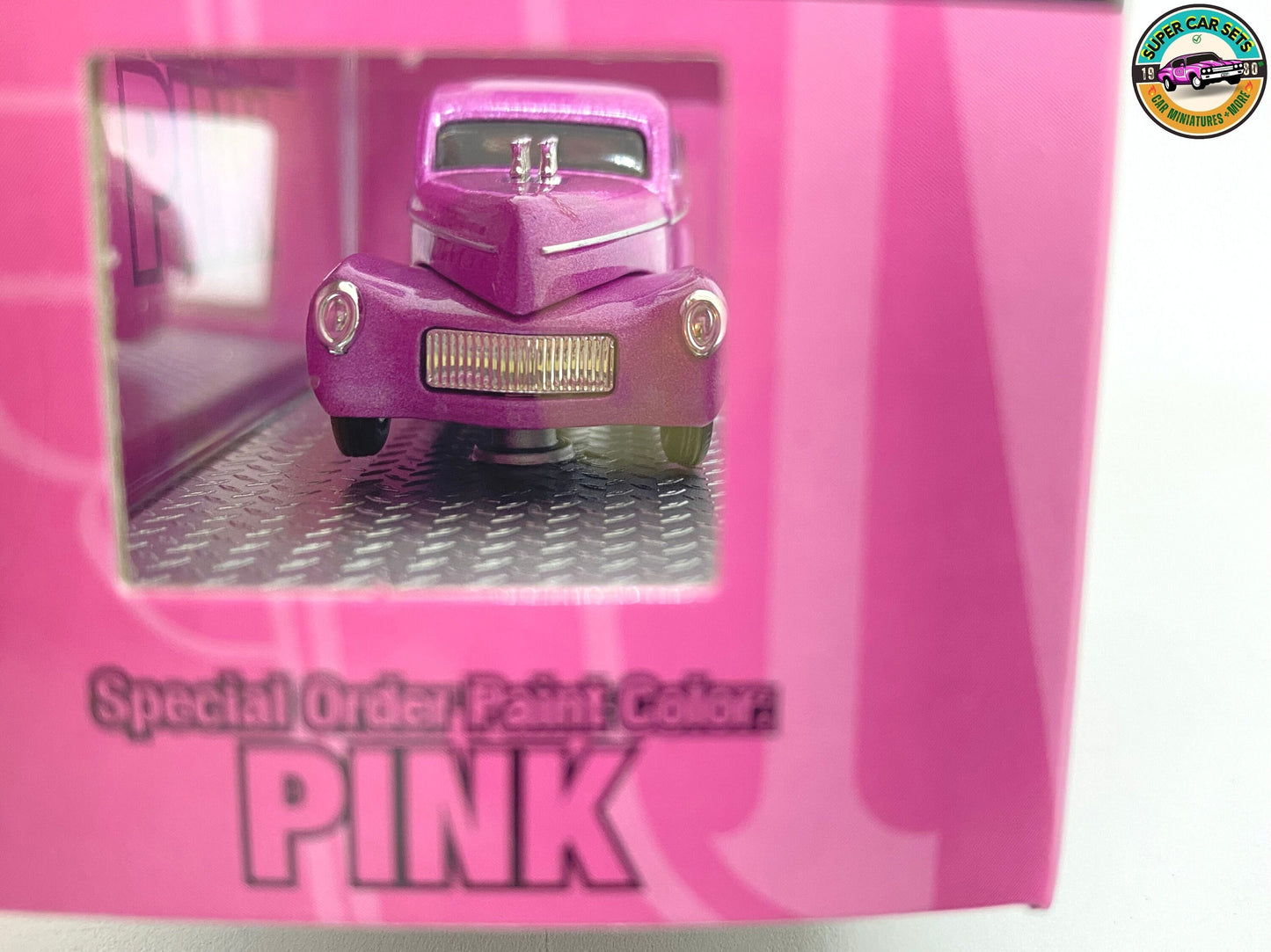 PINK 1941 Willys Coupe made by M2 Machines