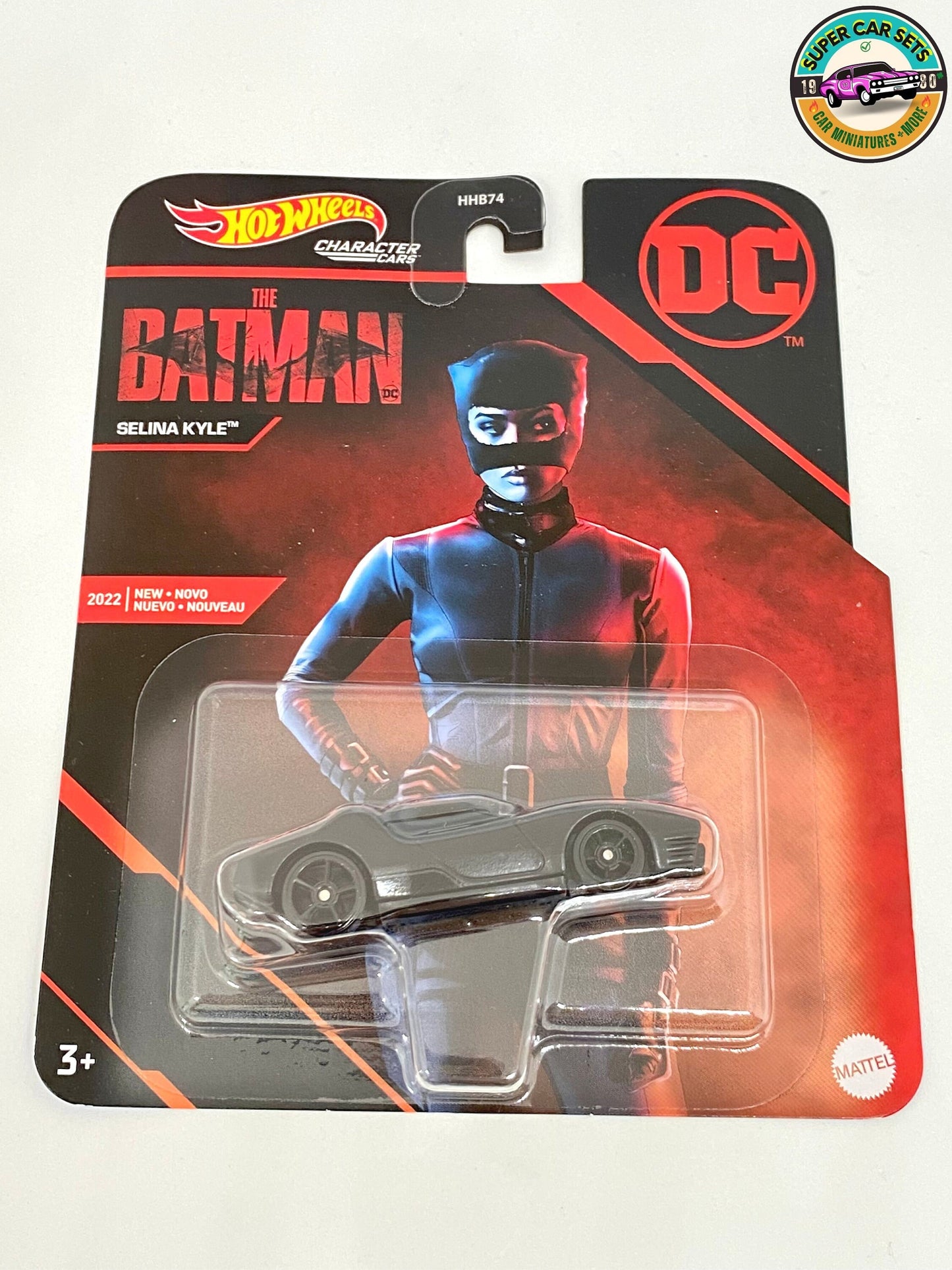 3 Autos der Batman DC Hot Wheels-Figur