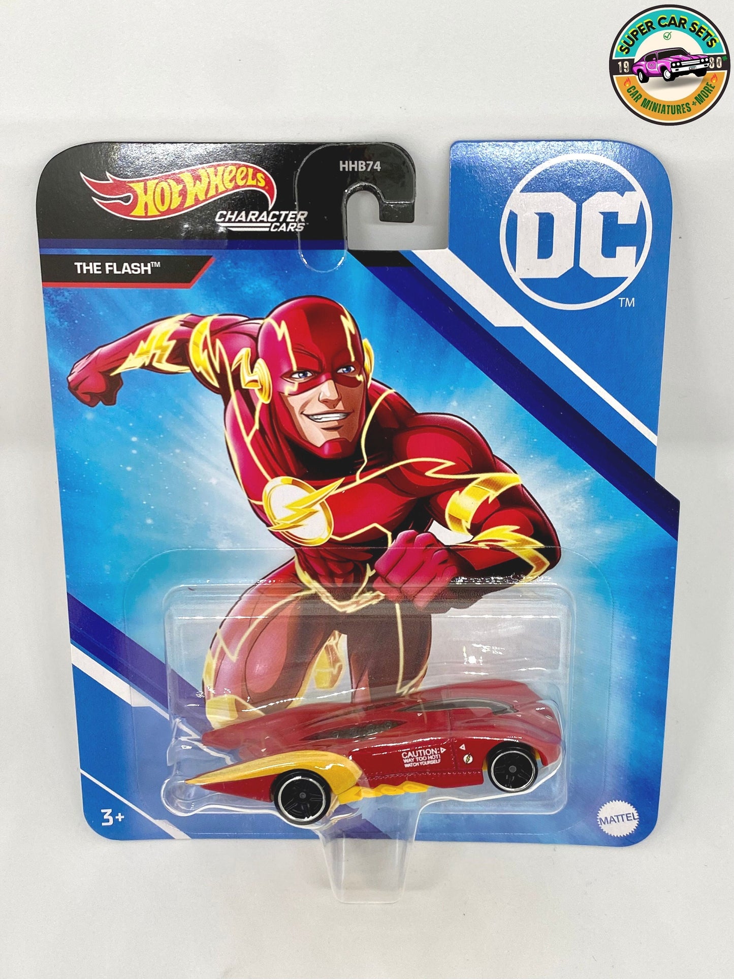 Superman + Wonder Woman + The Flash Hot Wheels Character's cars