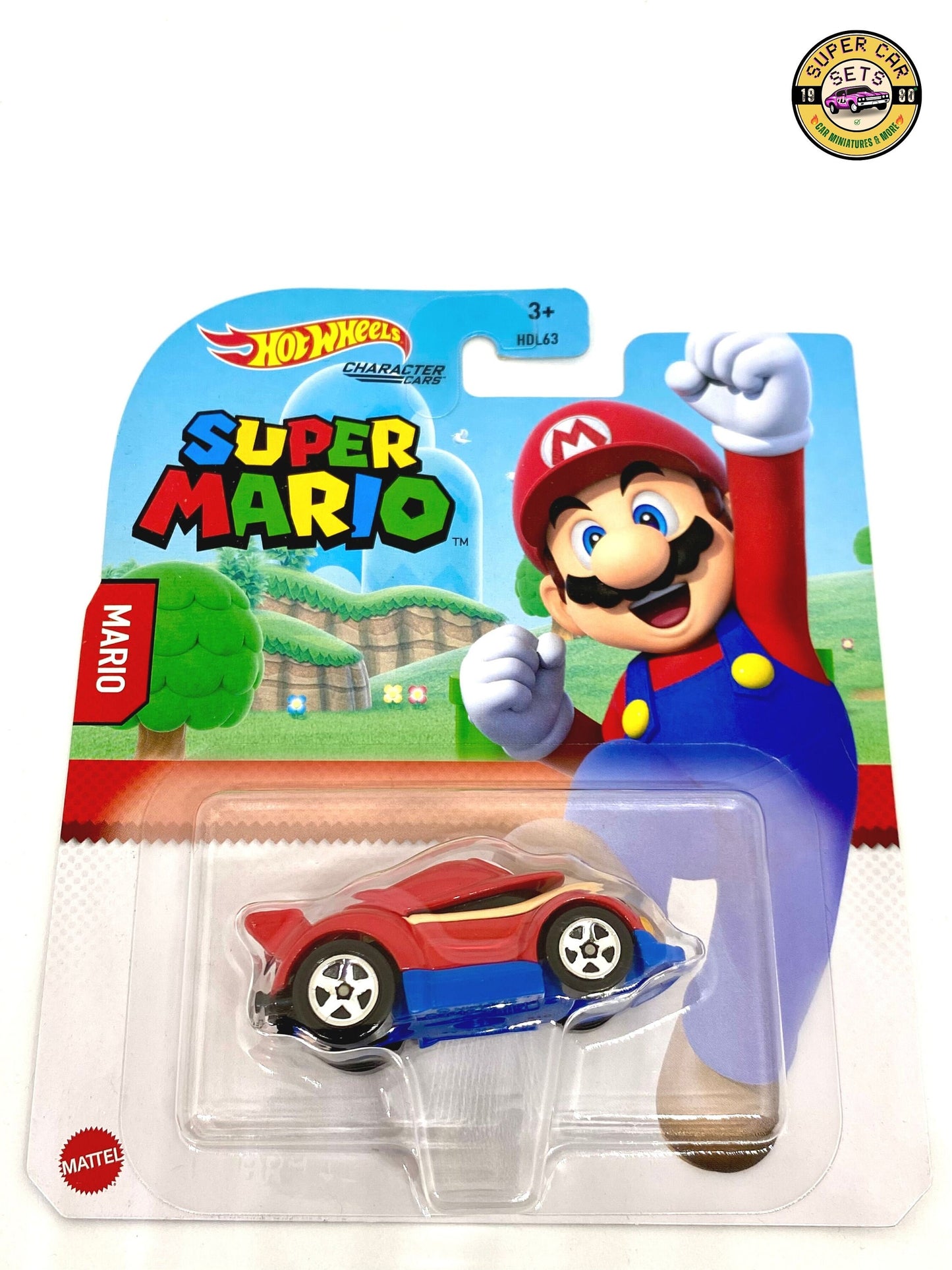 Super Mario + Princesse Peach de Hot Wheels Character Cars