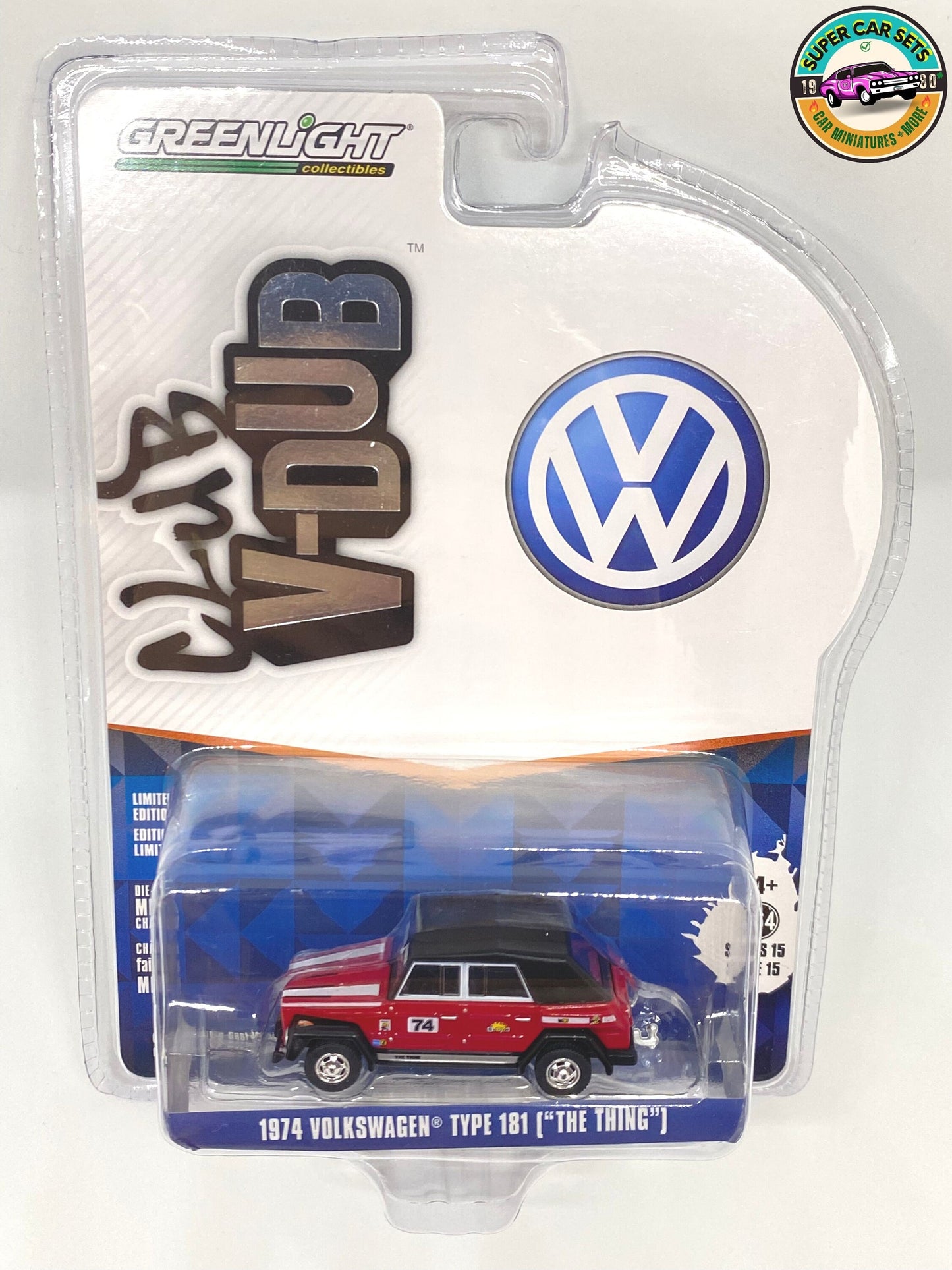 1974 Volkswagen Type 181 (« The Thing ») - 74 - Club V-Dub Serie 15 - réalisé par Greenlight Collectables