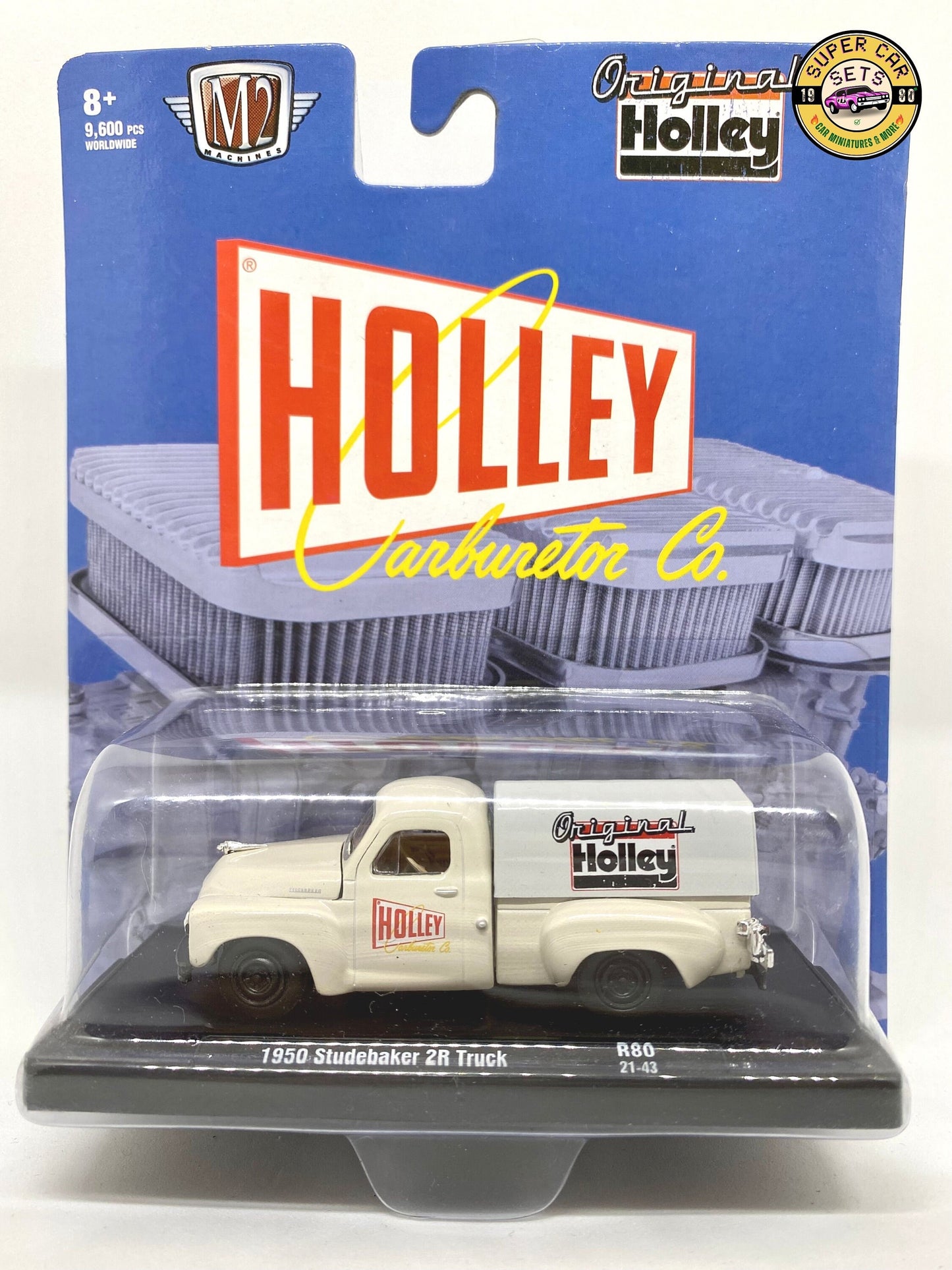 2 véhicules Holley Set - Camion Studebaker 2R 1950 + Ford Mustang GT 1987 fabriqués par M2 Machines