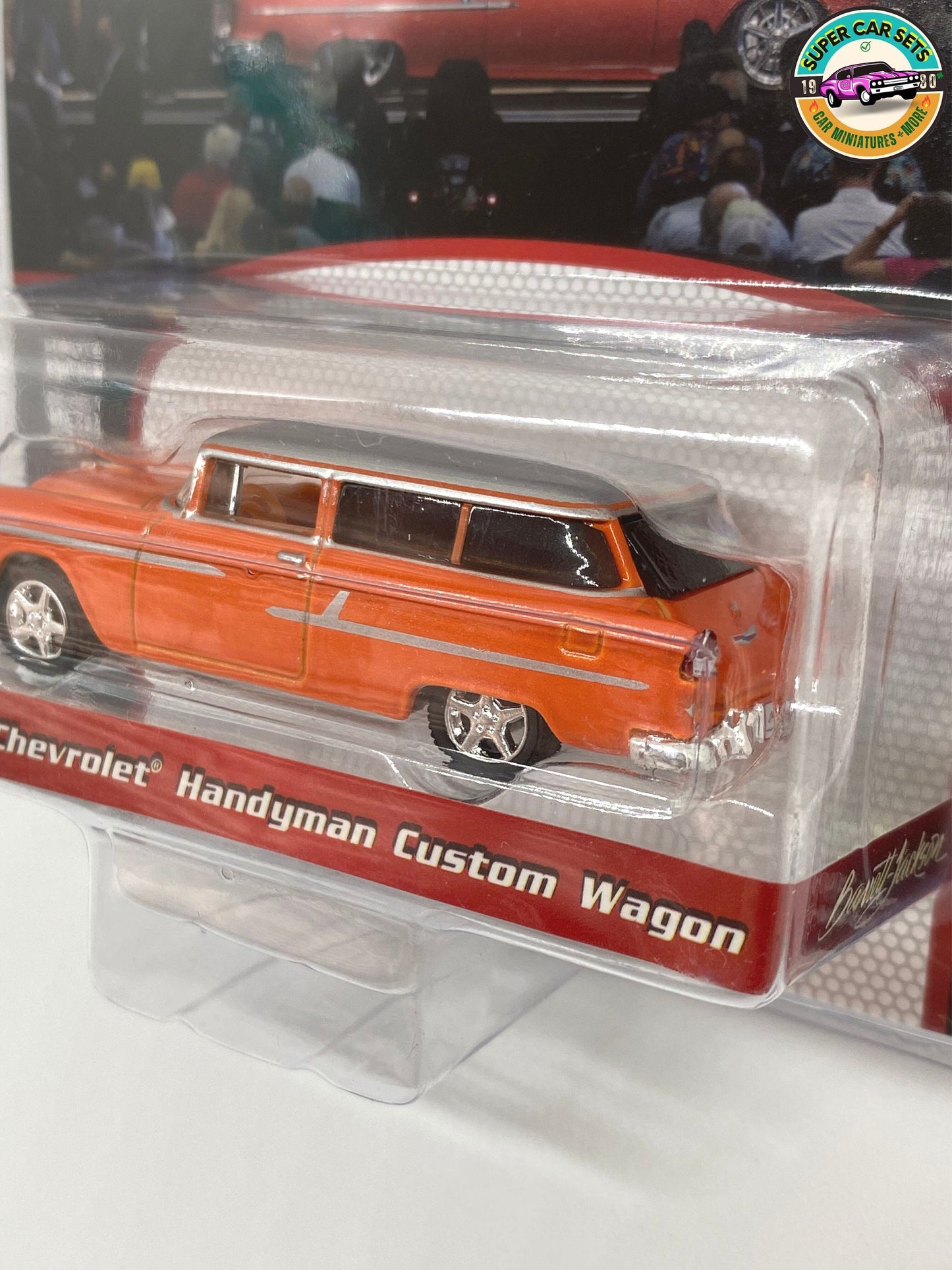 1955 Chevrolet Handyman Custom Wagon Barrett-Jackson – Serie 10 – hergestellt von Greenlight Collectables