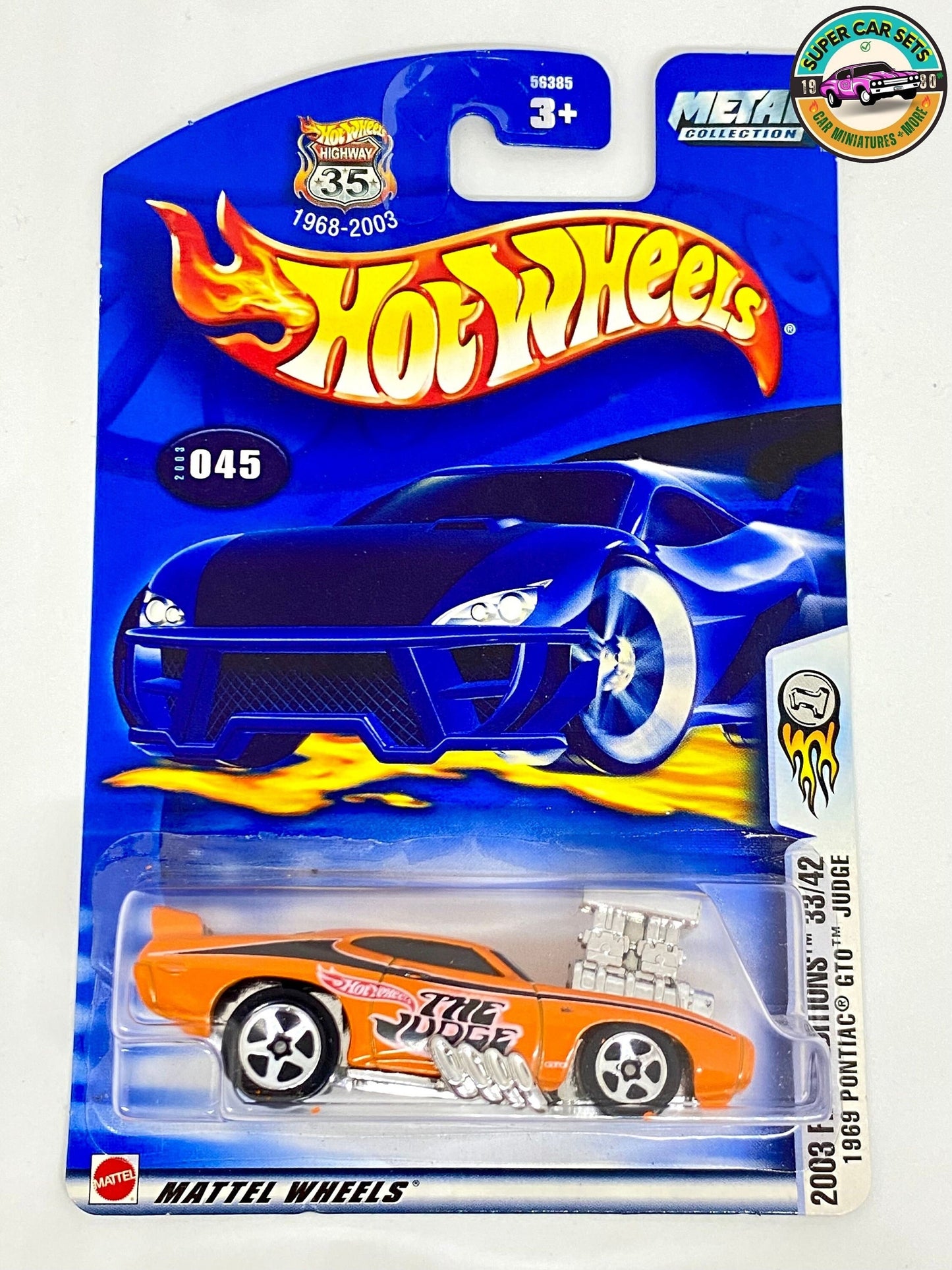 Hot Wheels (VINTAGE) - 1969 Pontiac GTO Judge (Year launched 2003)