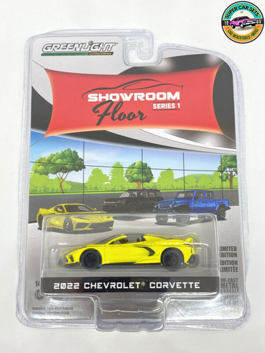 Chevrolet Corvette 2022 du Showroom Floor Serie 1 fabriquée par Greenlight