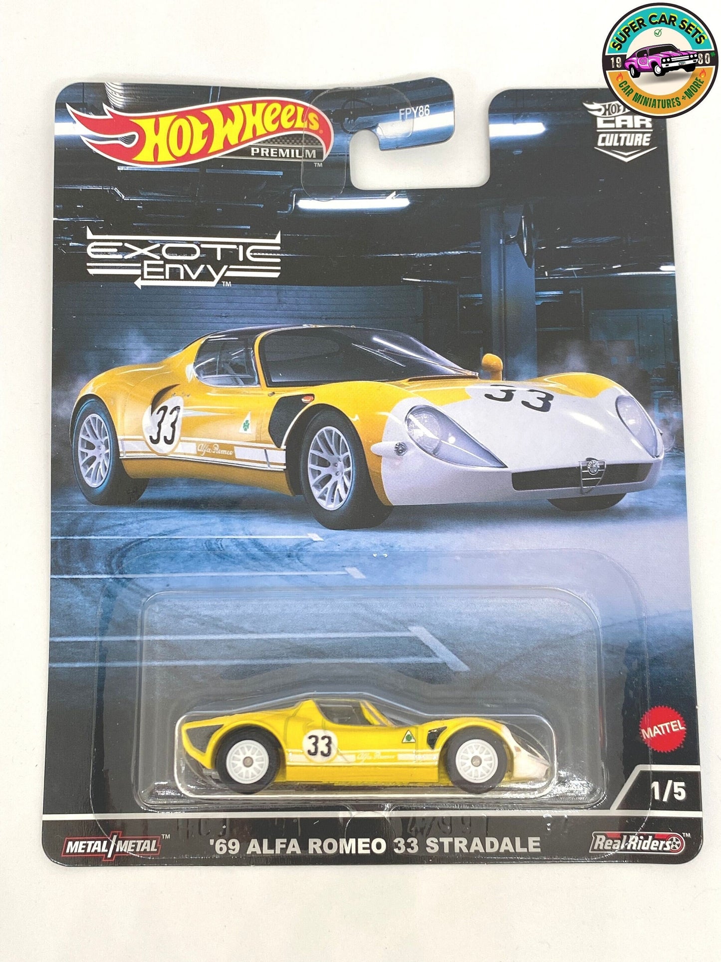 69 Alfa Romeo 33 Stradale de Hot Wheels Premium Car Culture Serie - Exotic Envy 1/5