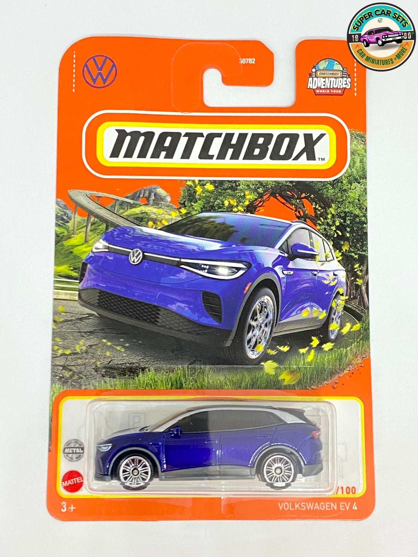 Set mit 5 Elektroautos von Matchbox • Tesla Model X • 2021 Ford Mustang Mach-E • Audi E-Tron • Volkswagen EV4 • Tesla Model Y