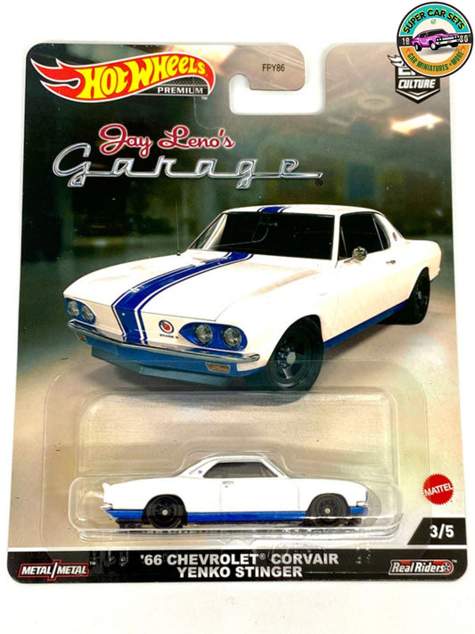 66 Chevrolet Corvair Yenko Stinger from Jay Leno’s Garage - 3/5 Hot Wheels - Premium - Car Culture