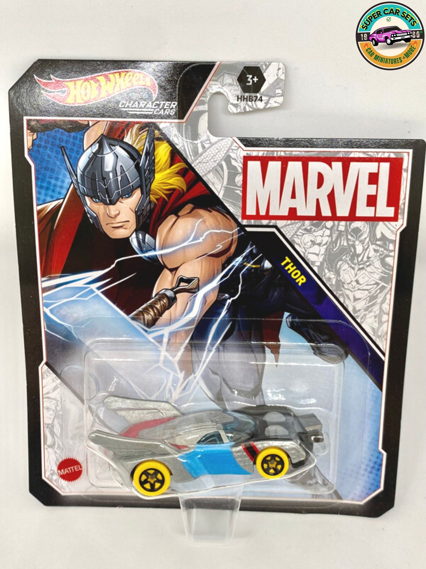 Thor Love and Thunder (Thor + Mighty Thor) Hot Wheels Character cars Marvel