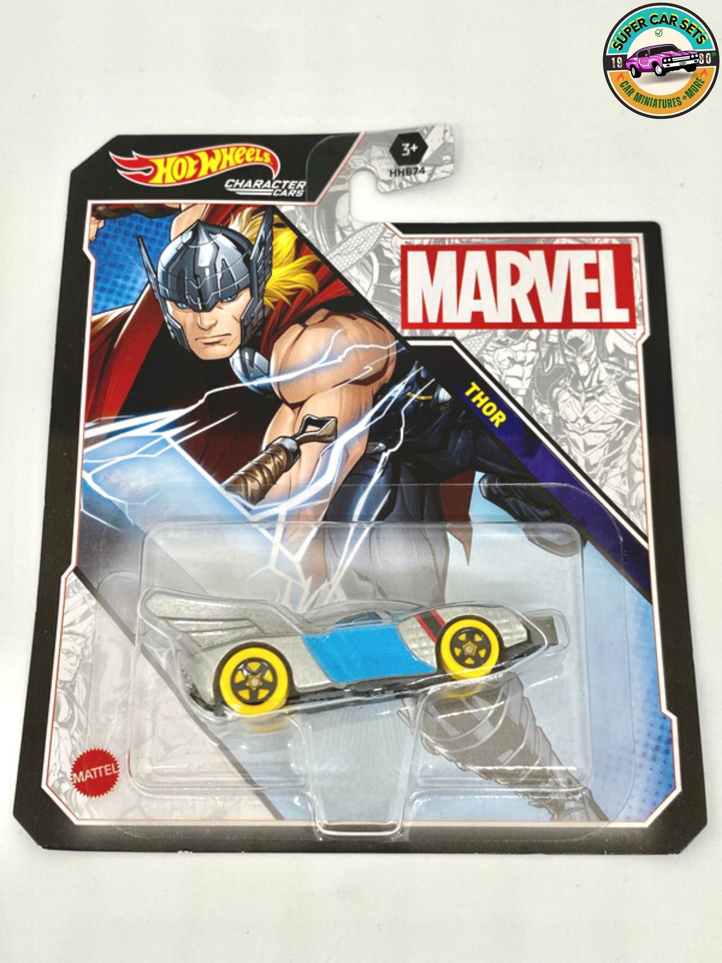 Thor Love and Thunder (Thor + Mighty Thor) Hot Wheels Personnage voitures Marvel