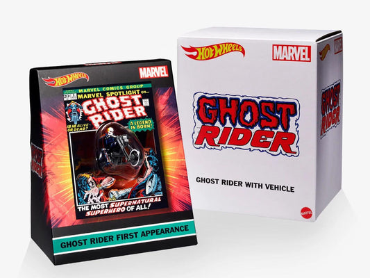 Hot Wheels Marvel Ghost Rider Motorrad &amp; Figur zum Sammeln